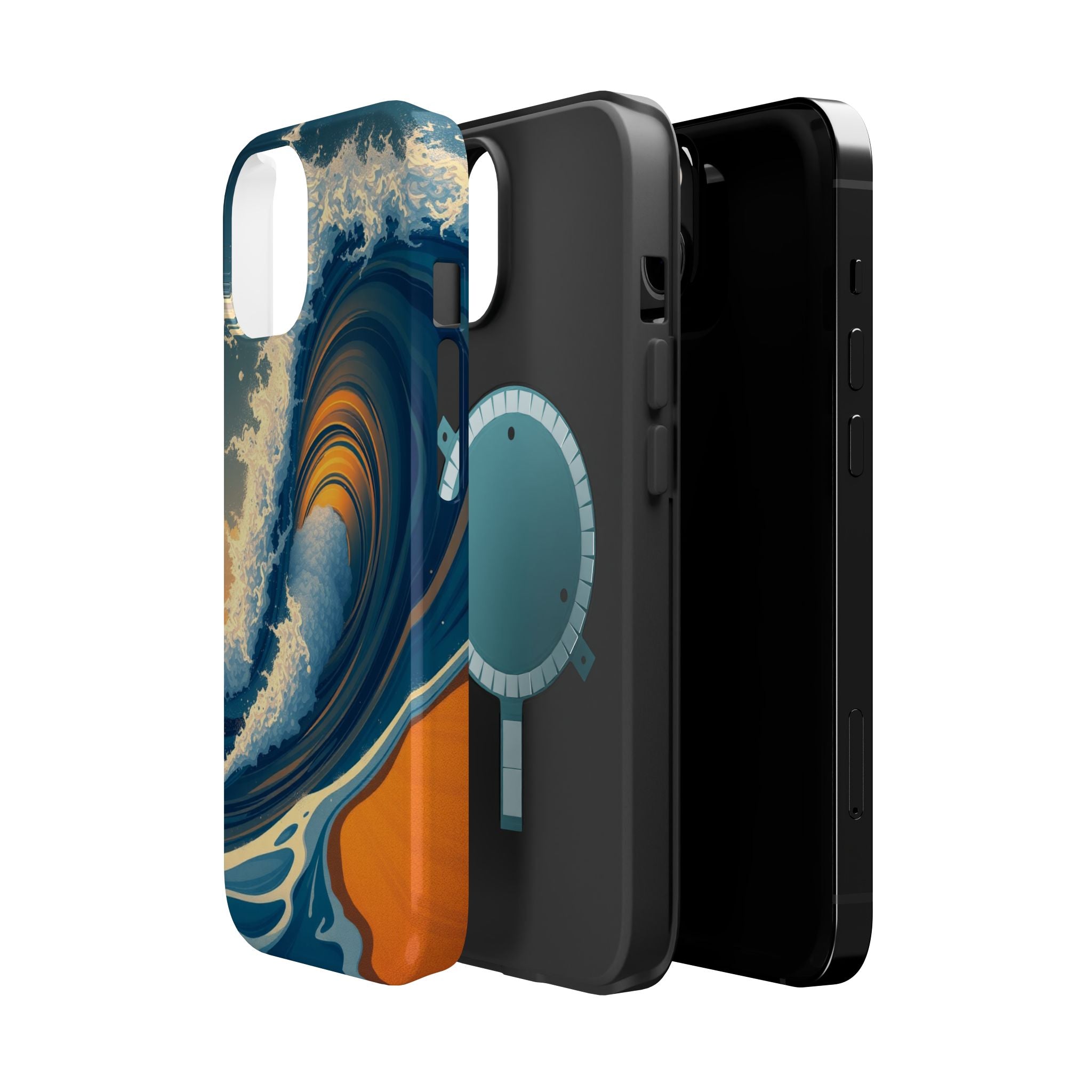 iPhone Ocean Wave Crash Dark Academia Slim Everyday Designer Case · iPhone Case