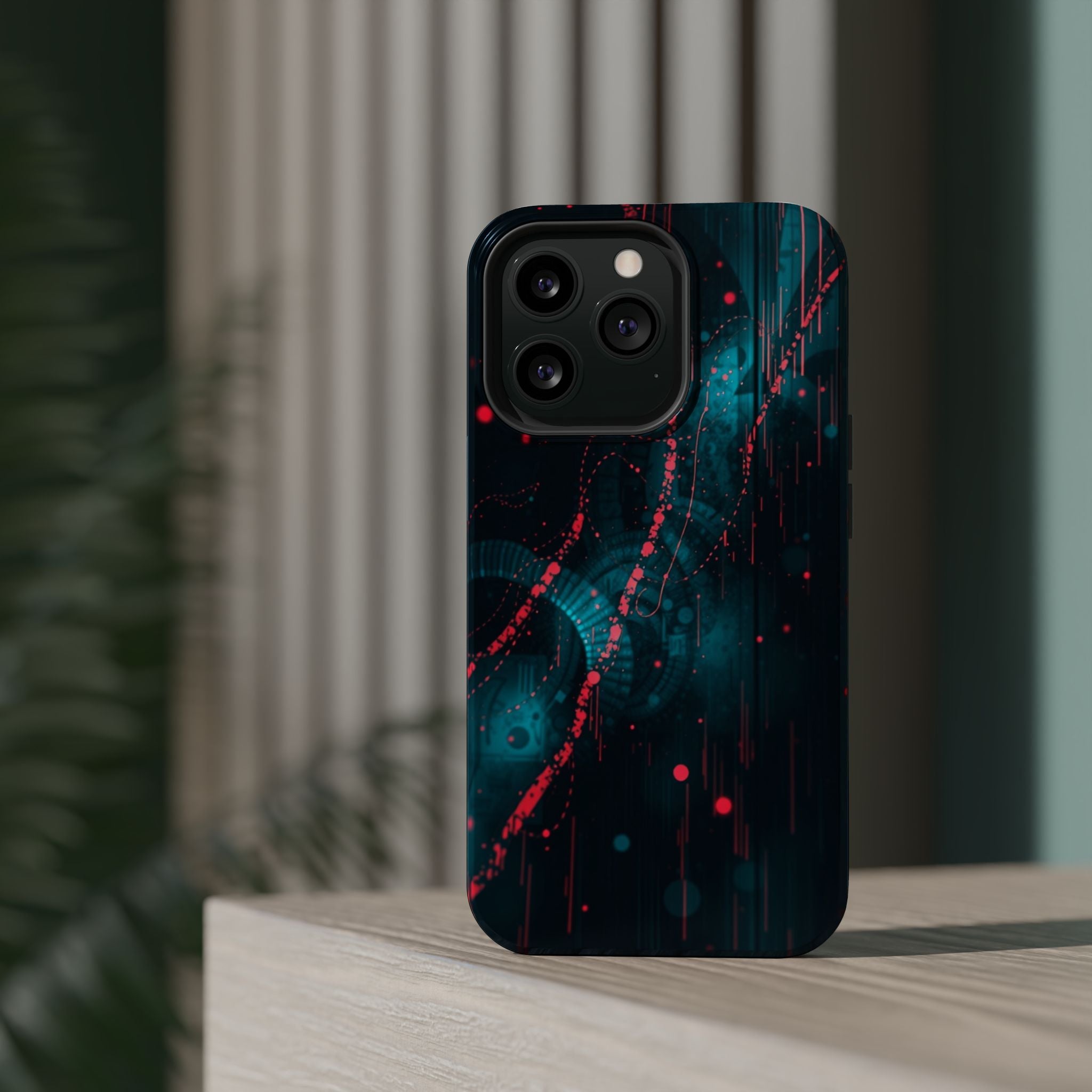 iPhone Digital Noise Cinematic Art Bold Modern Everyday Snap Case · iPhone Case