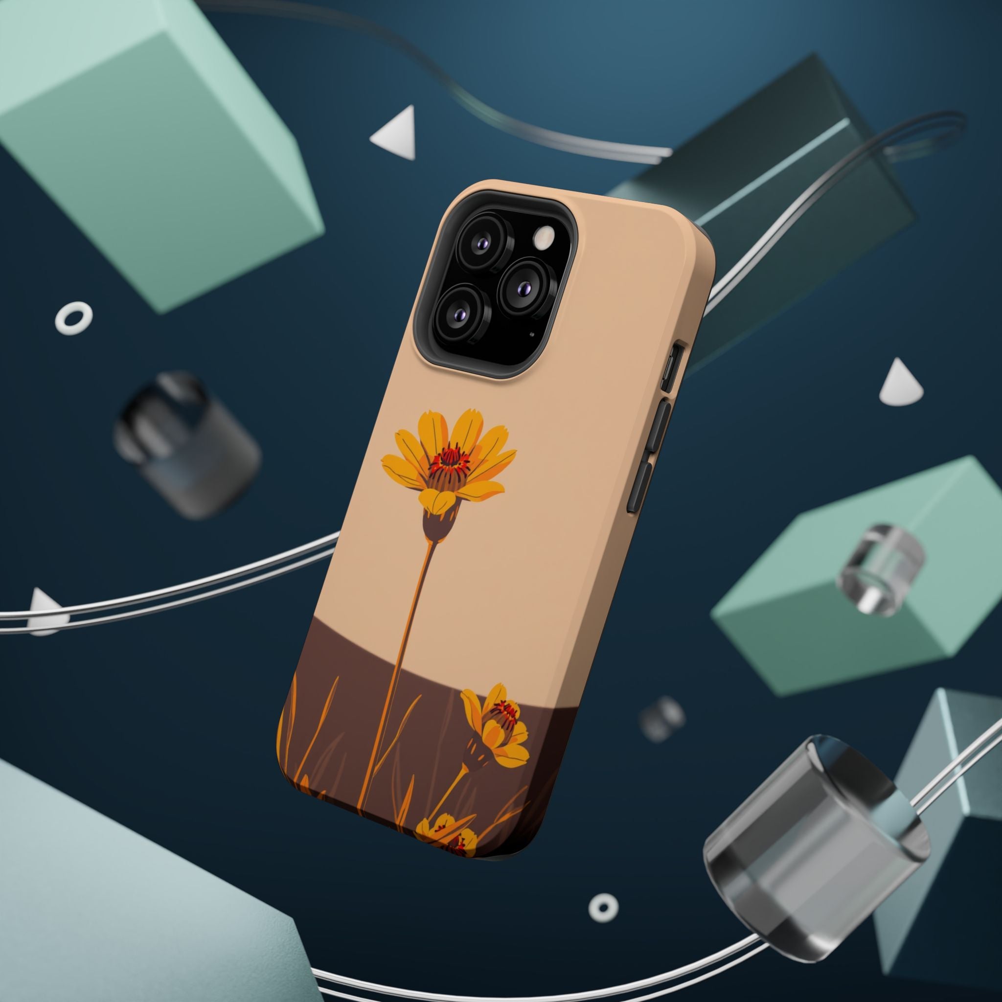 iPhone Serene Desert Flower Design Bold Modern Everyday Snap Case · iPhone Case