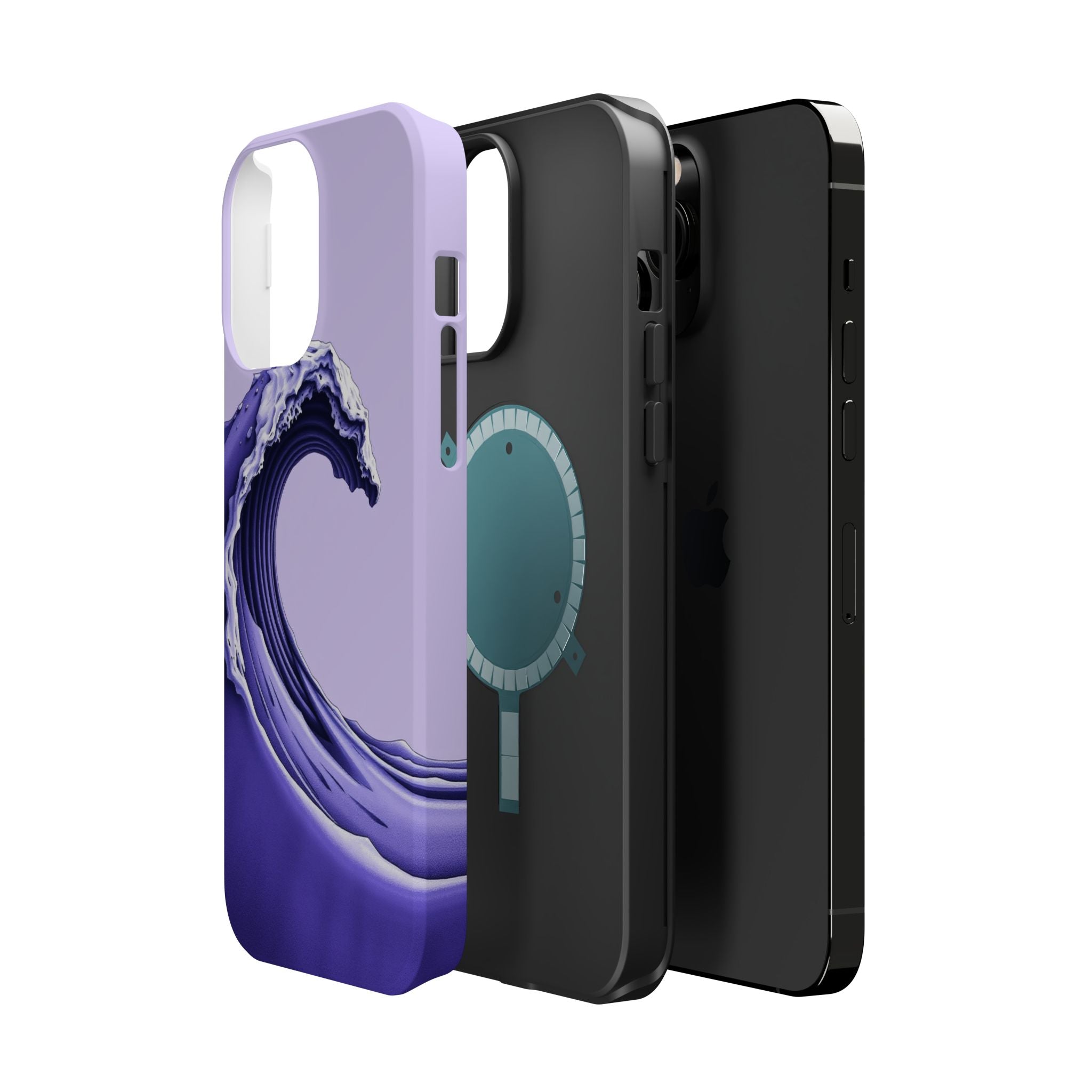 iPhone Sand Art Wave Dark Gothic Ink Slim Everyday Designer Case · iPhone Case