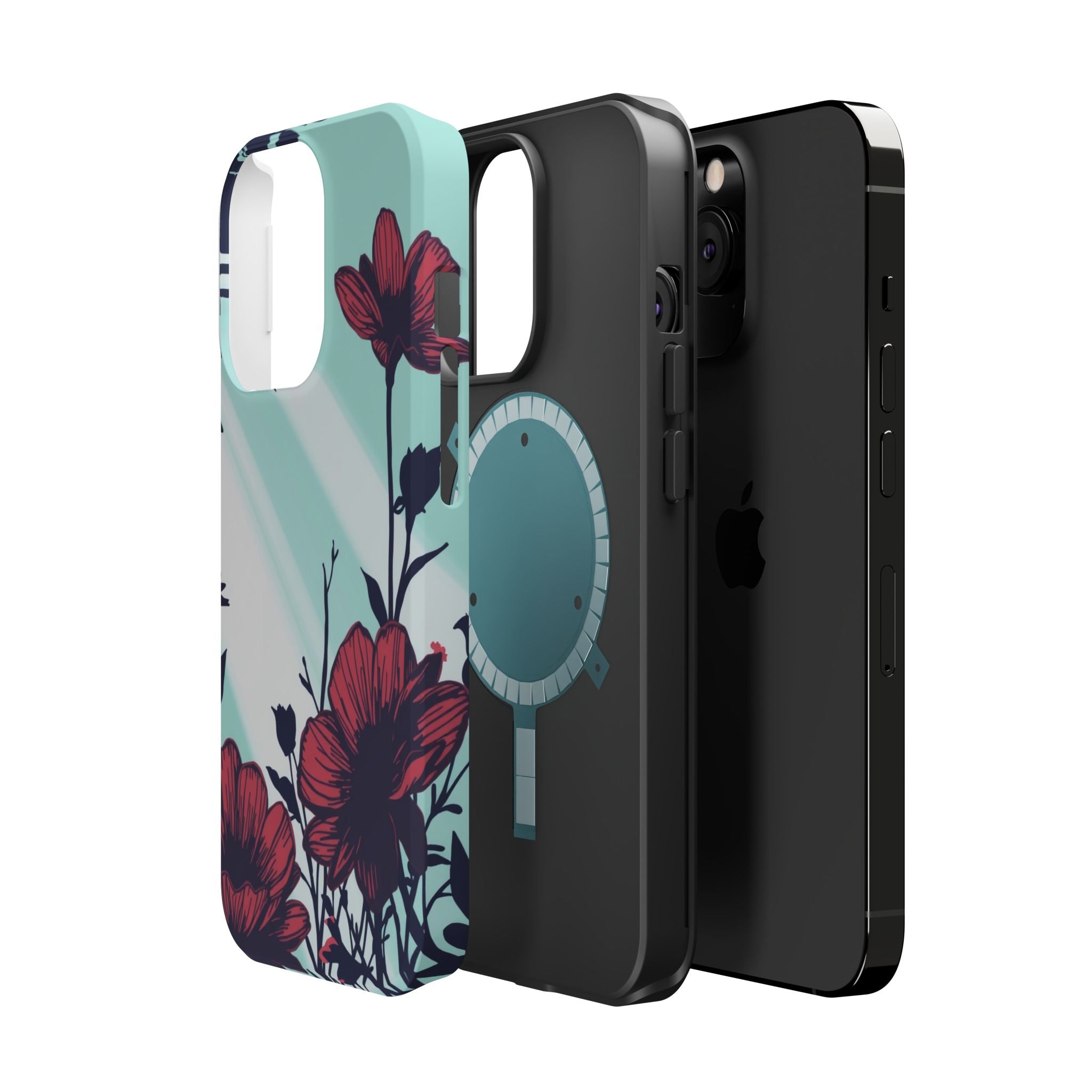 iPhone Floral Silhouette Cinematic Art Slim Everyday Designer Case · iPhone Case