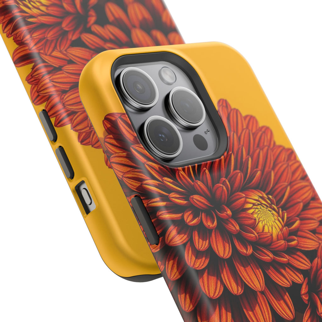 iPhone Mustard And Rust Ranunculus Stack Slim Everyday iPhone 14 · iPhone Case