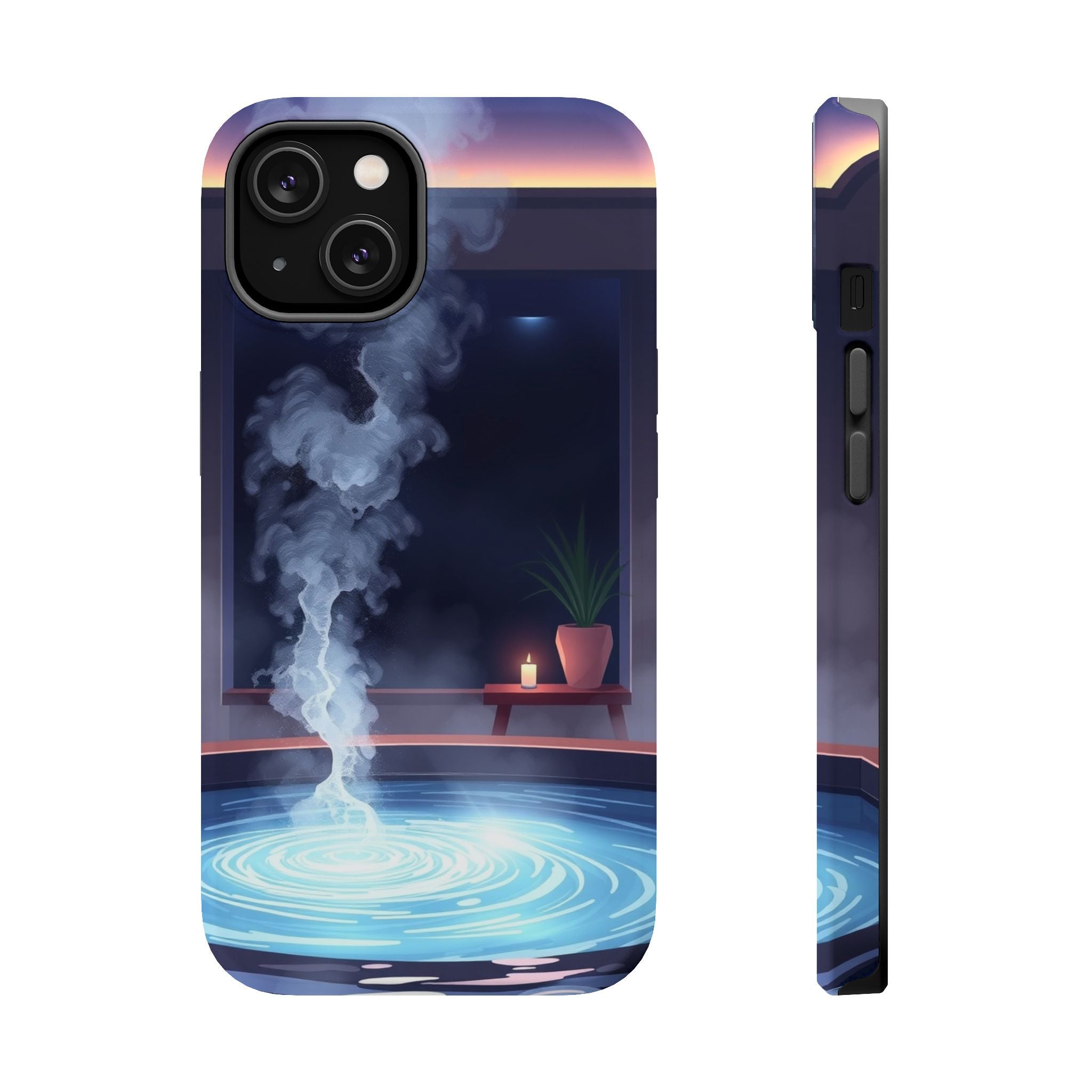 iPhone Hot Spring Steam Enchanted Art Slim Everyday iPhone 18 Designer · iPhone