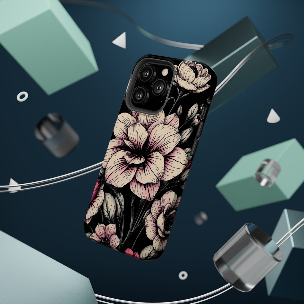 iPhone Floral Dark Academia Gothic Ink Slim Everyday Designer Case · iPhone Case
