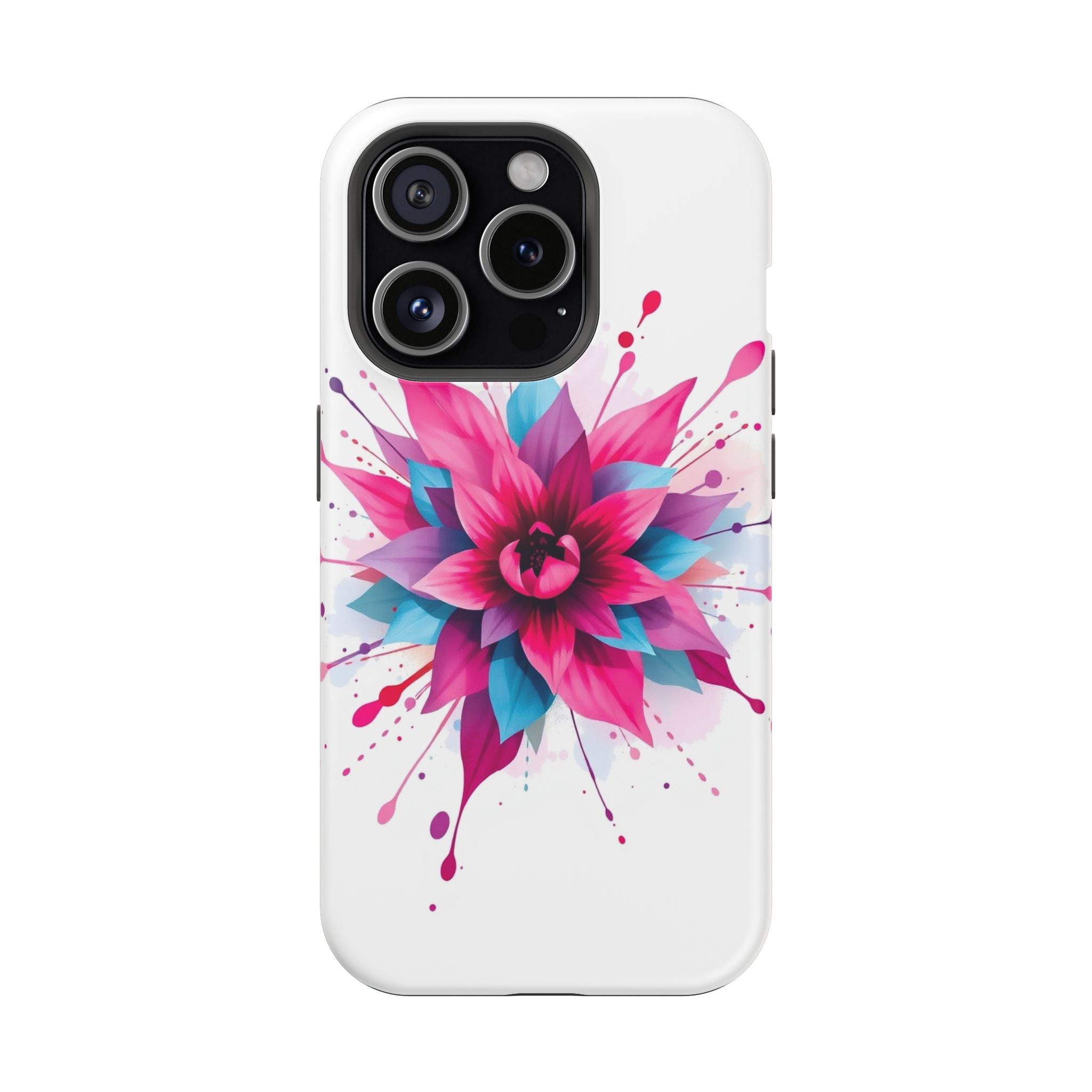iPhone Floral Watercolor Splash Electric Art Slim iPhone Everyday · iPhone Case