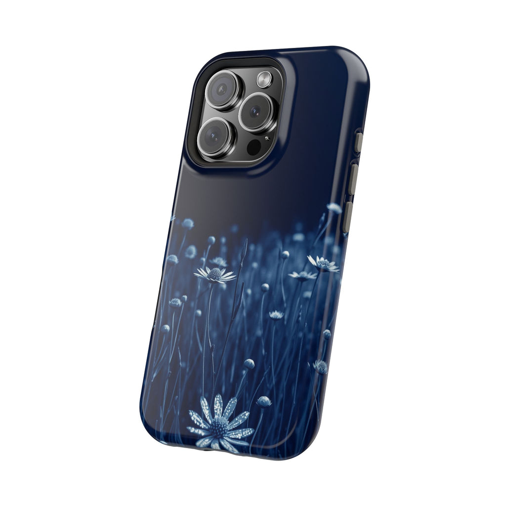 iPhone Midnight Blue And Silver Wildflower Field Clean iPhone Minimal · iPhone C