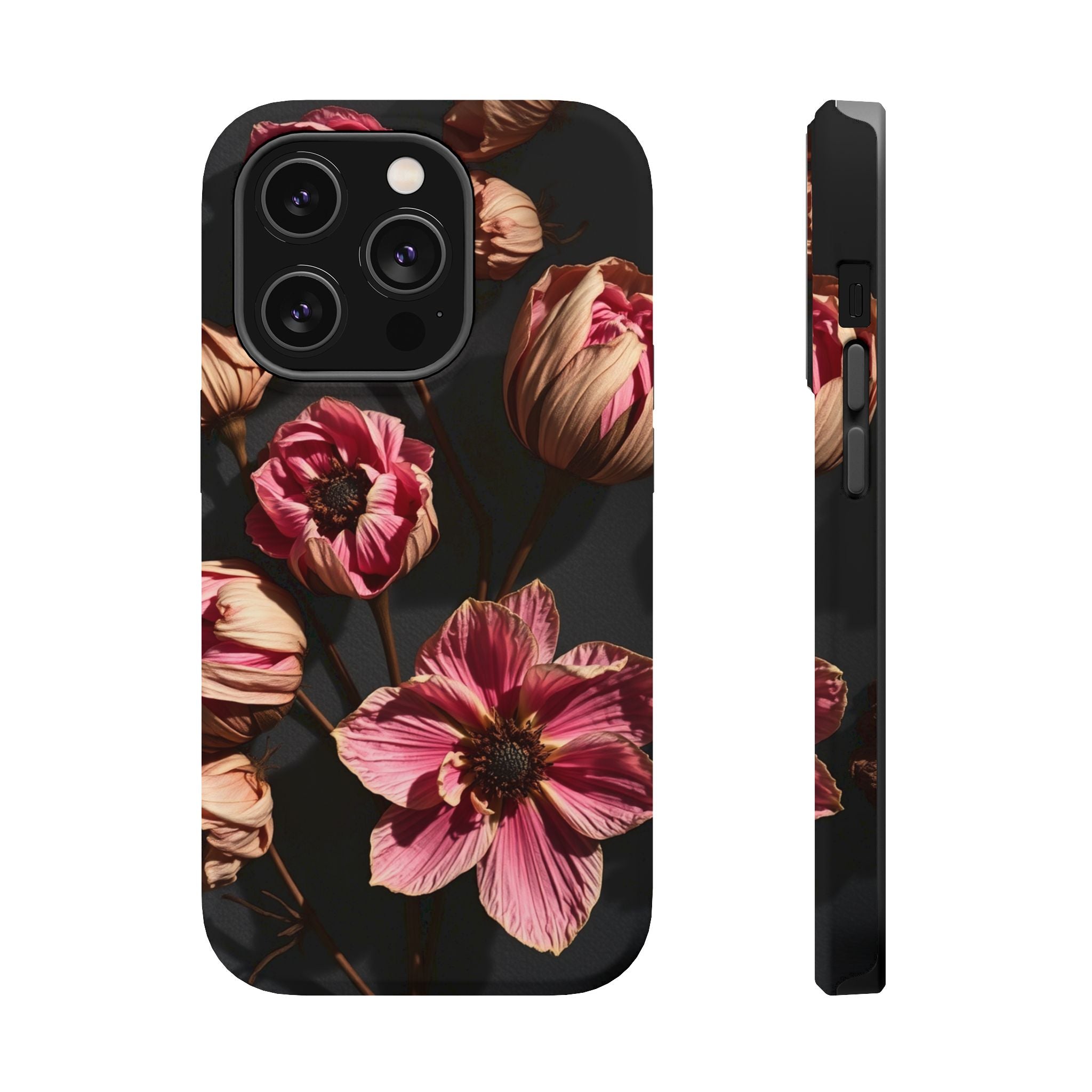 iPhone Dried Flower Flat Lay Electric Art Slim Snap Case · iPhone Case
