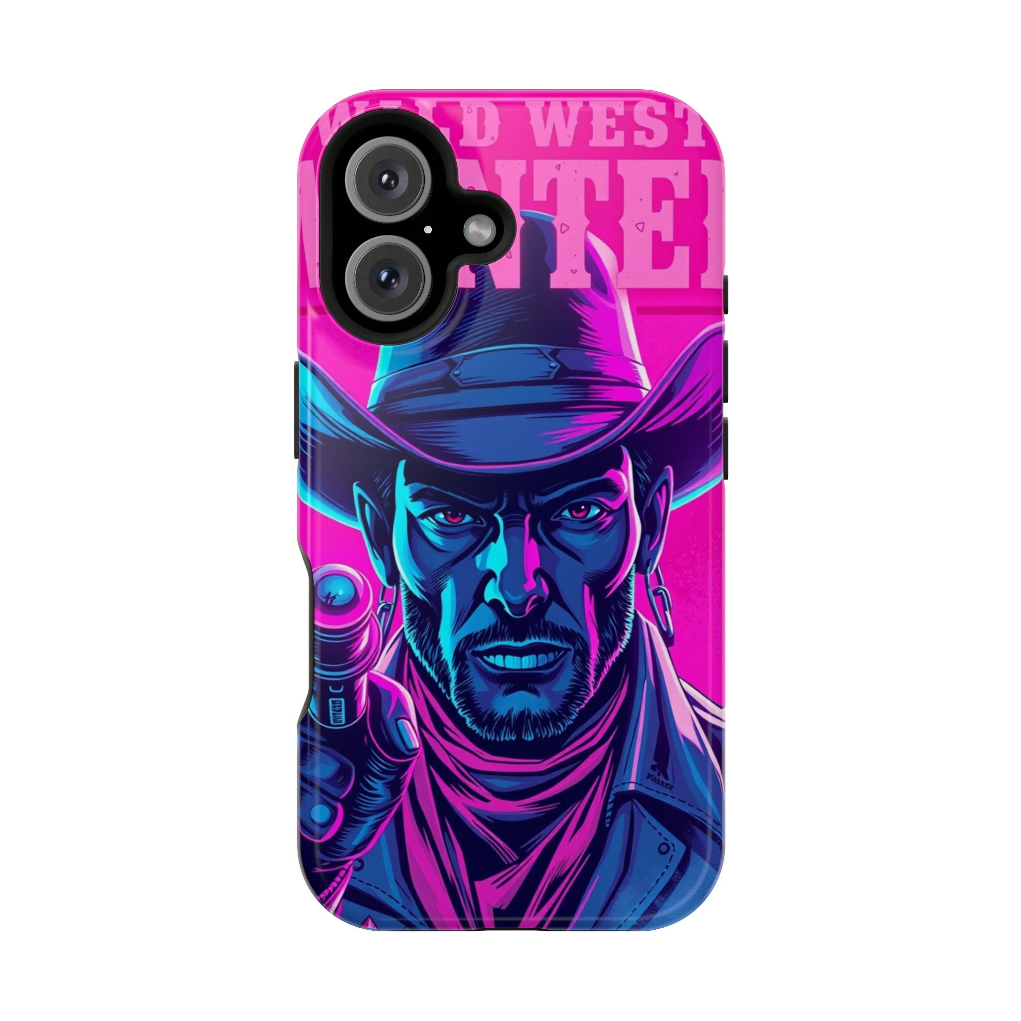 iPhone Wild West Wanted Neon Cyberpunk Slim Everyday Designer Case · iPhone Case