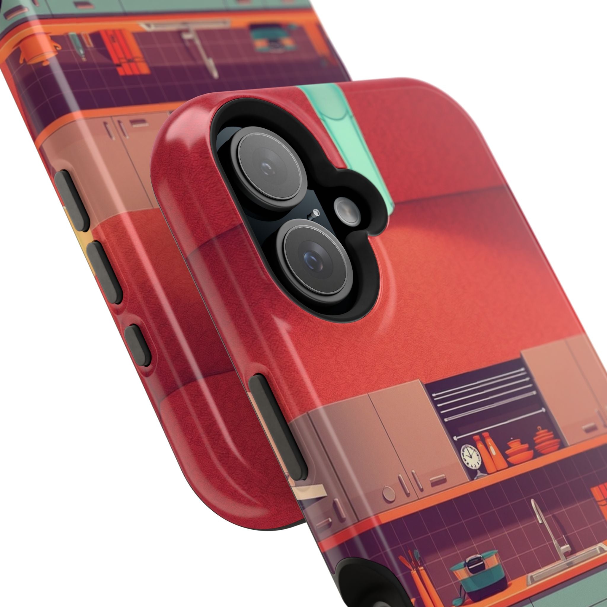 iPhone Earthy 1950s Kitchen Design Bold Modern Everyday Snap Case · iPhone Case