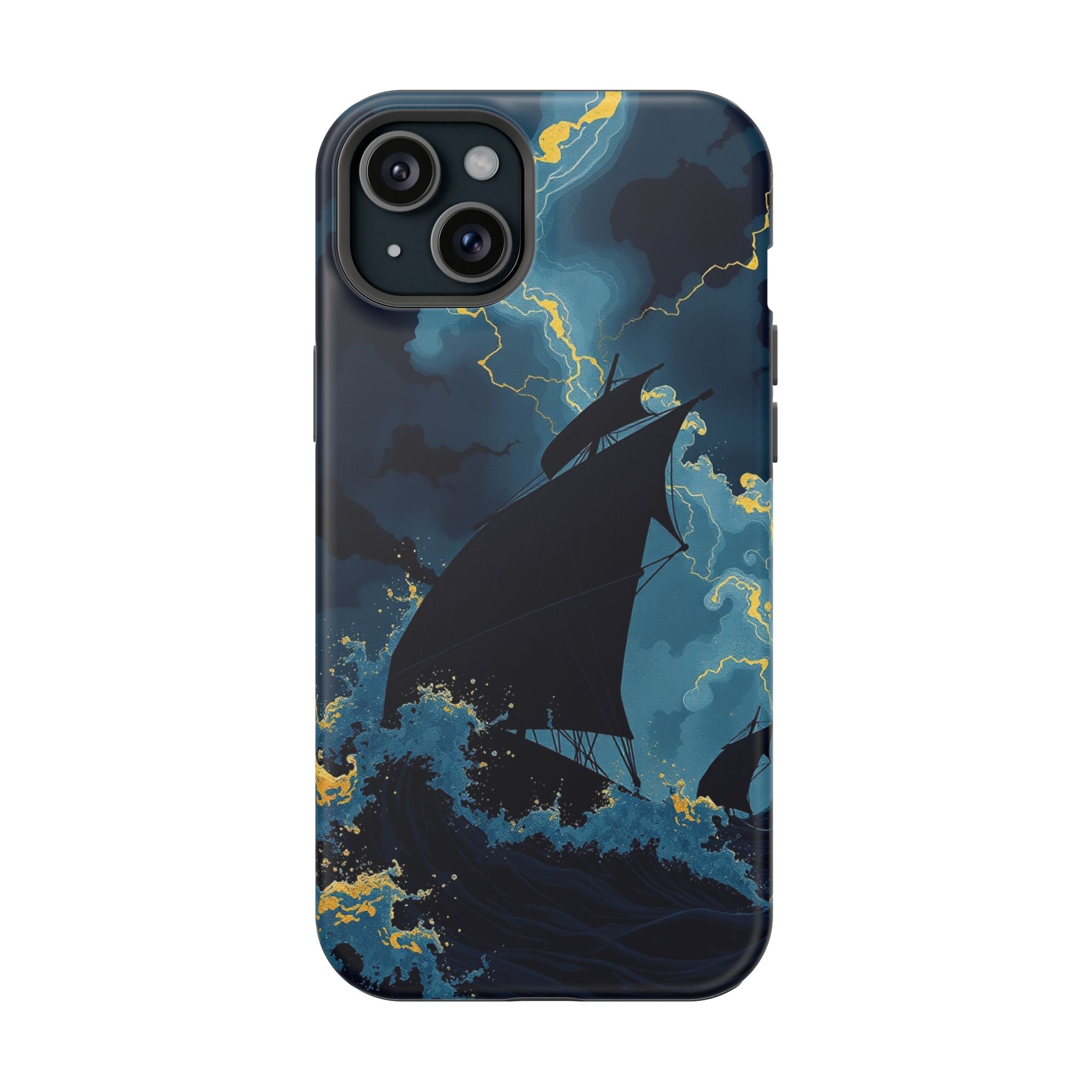 iPhone Black And Crimson Storm at Sea Slim Everyday Designer Case · iPhone Case