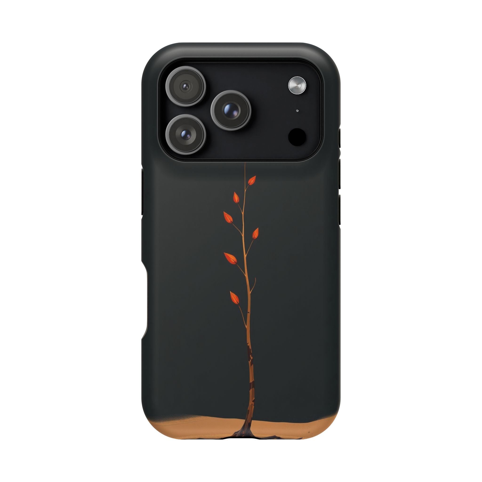 iPhone Burnt Orange And Sand Minimalist Stem Slim iPhone Everyday · iPhone Case