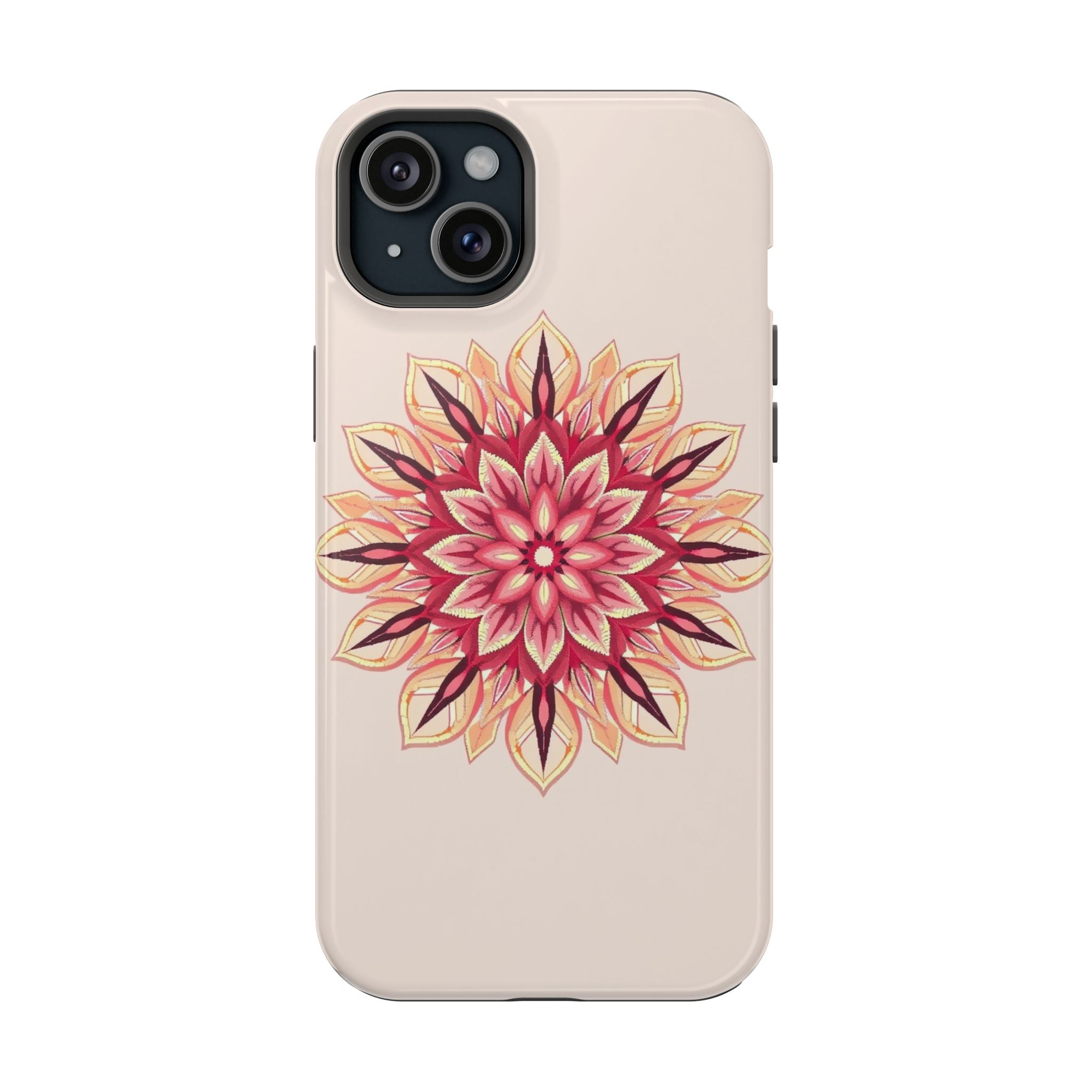 iPhone Floral Mandala Pixel Art -Bit Slim Everyday Designer Case · iPhone Case