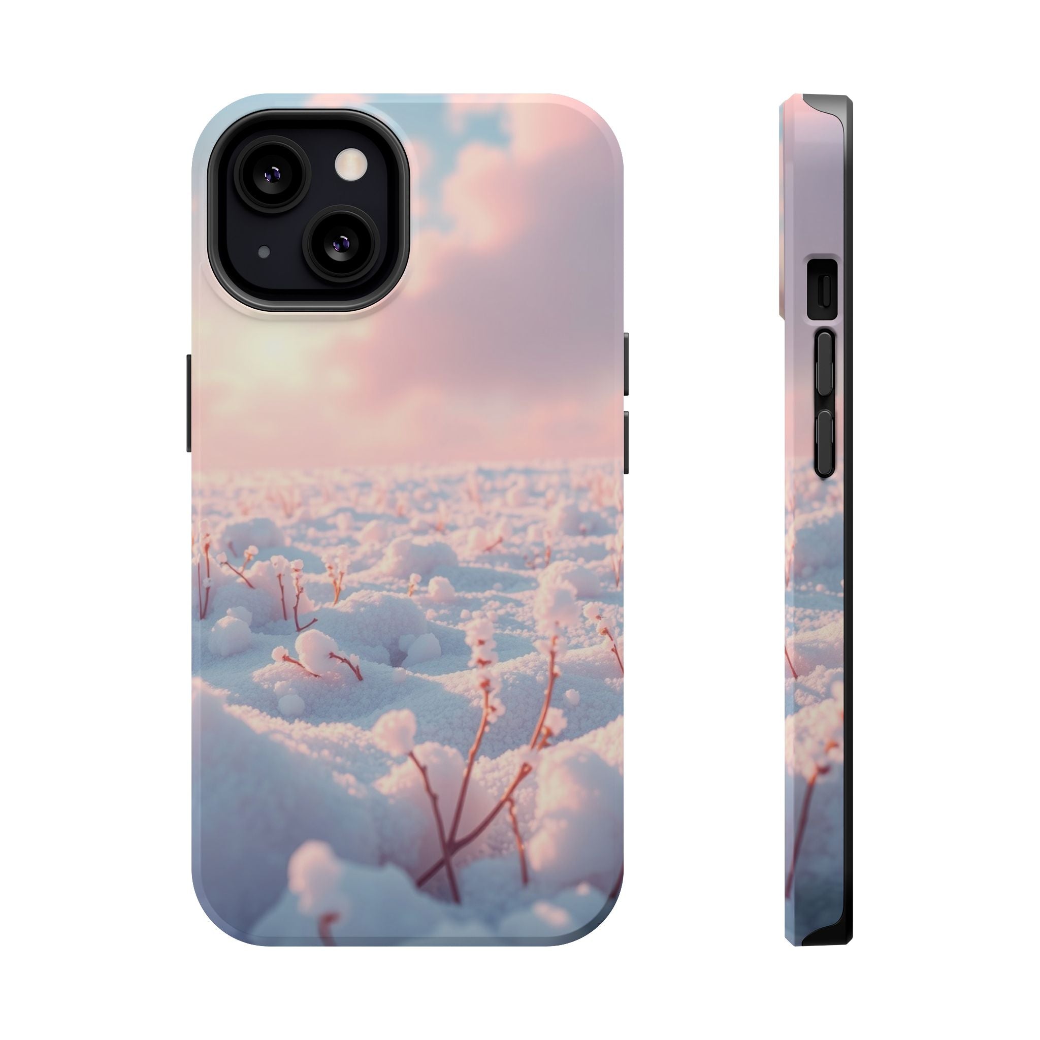 iPhone Snow Field Enchanted Art 13 Bold Modern Everyday Snap Case · iPhone Case