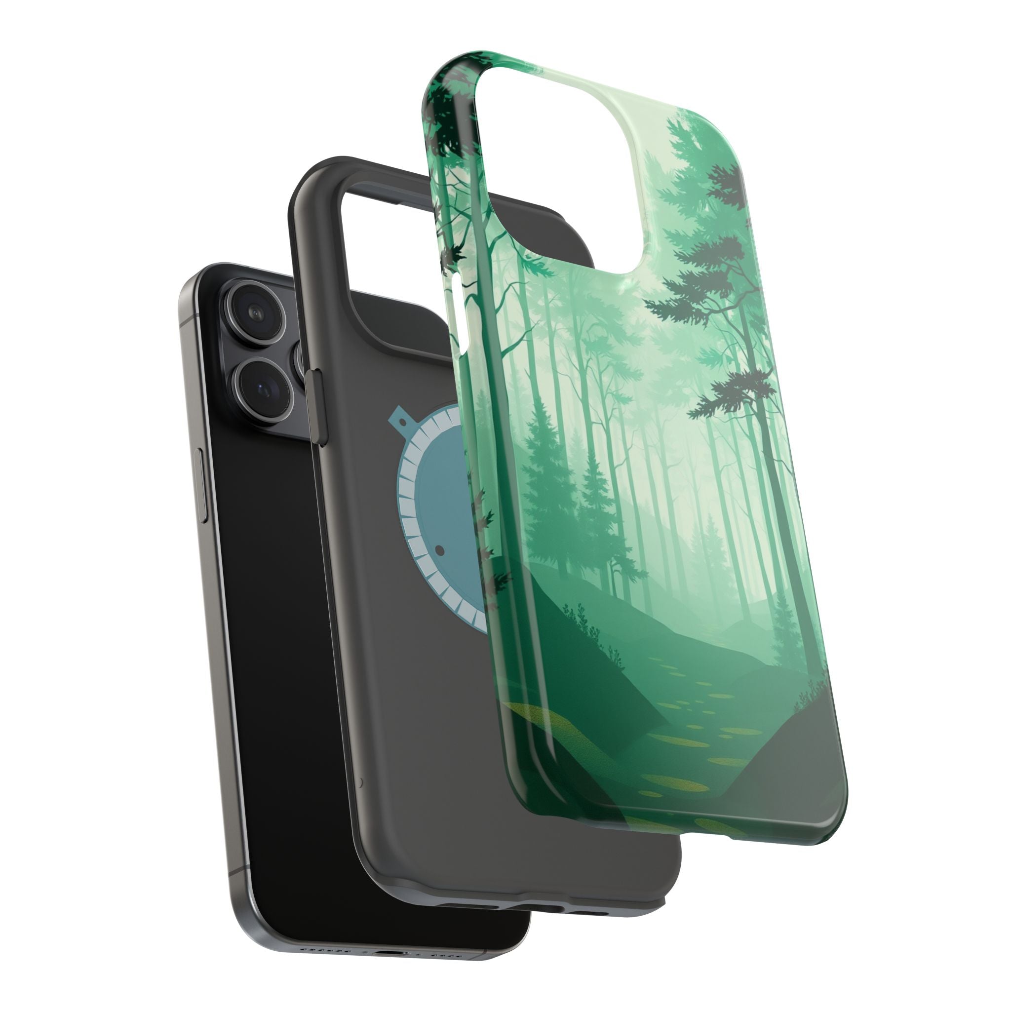 iPhone Earthy Misty Forest Path Design Slim Everyday Designer Case · iPhone Case