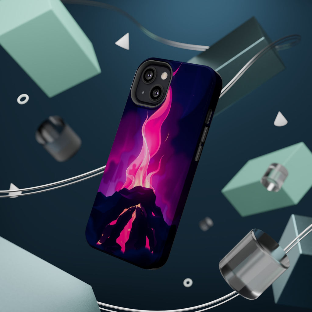 iPhone Cyan And Magenta Wildfire Glow Slim Everyday Designer Case · iPhone Case