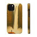 iPhone Mustard And Rust Waterfall Mist Slim Everyday Designer Case · iPhone Case
