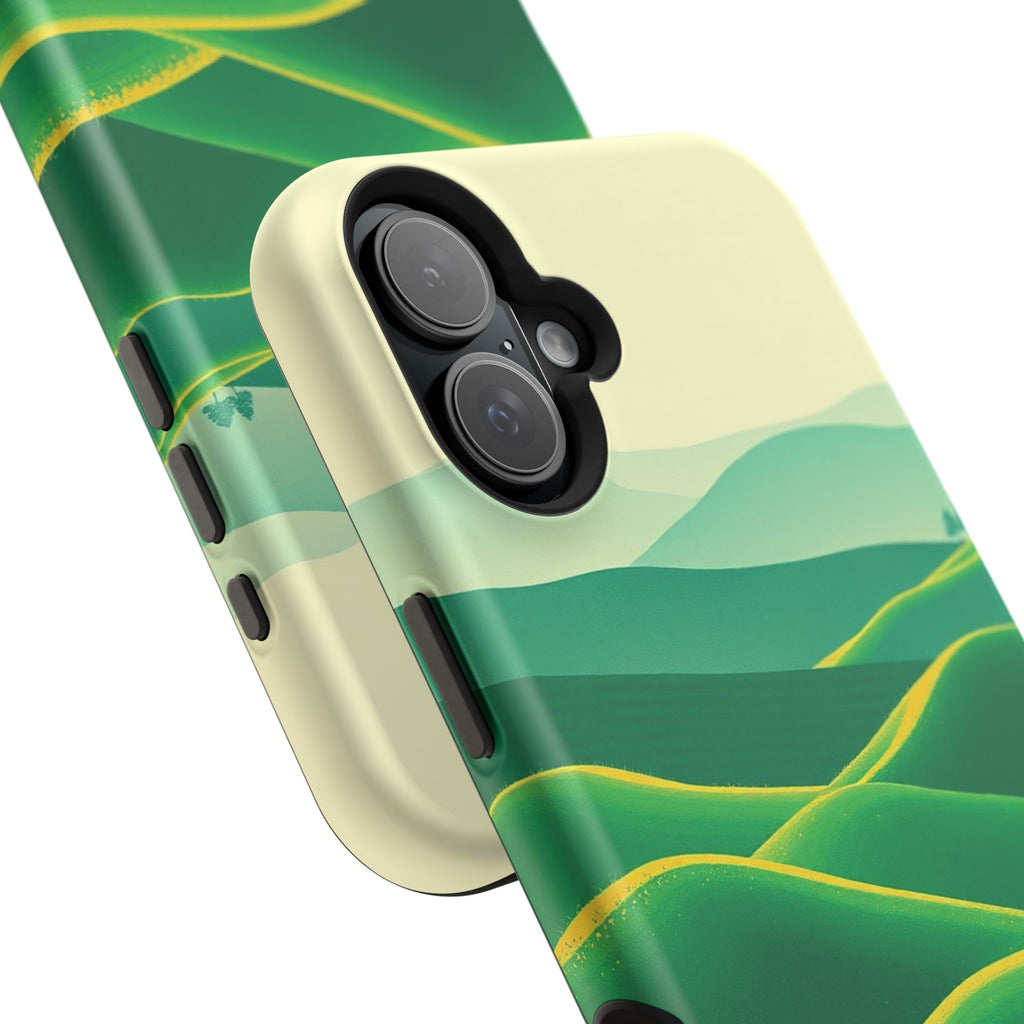 iPhone Rolling Hills Risograph Print Slim Everyday Designer Case · iPhone Case
