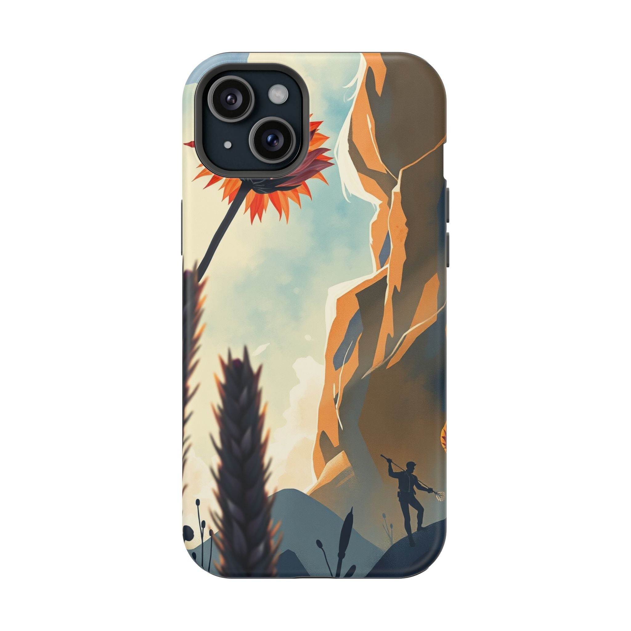 iPhone Bud Burst Vibrant Watercolor Artistic Everyday Cas Slim Snap Case · iPhon