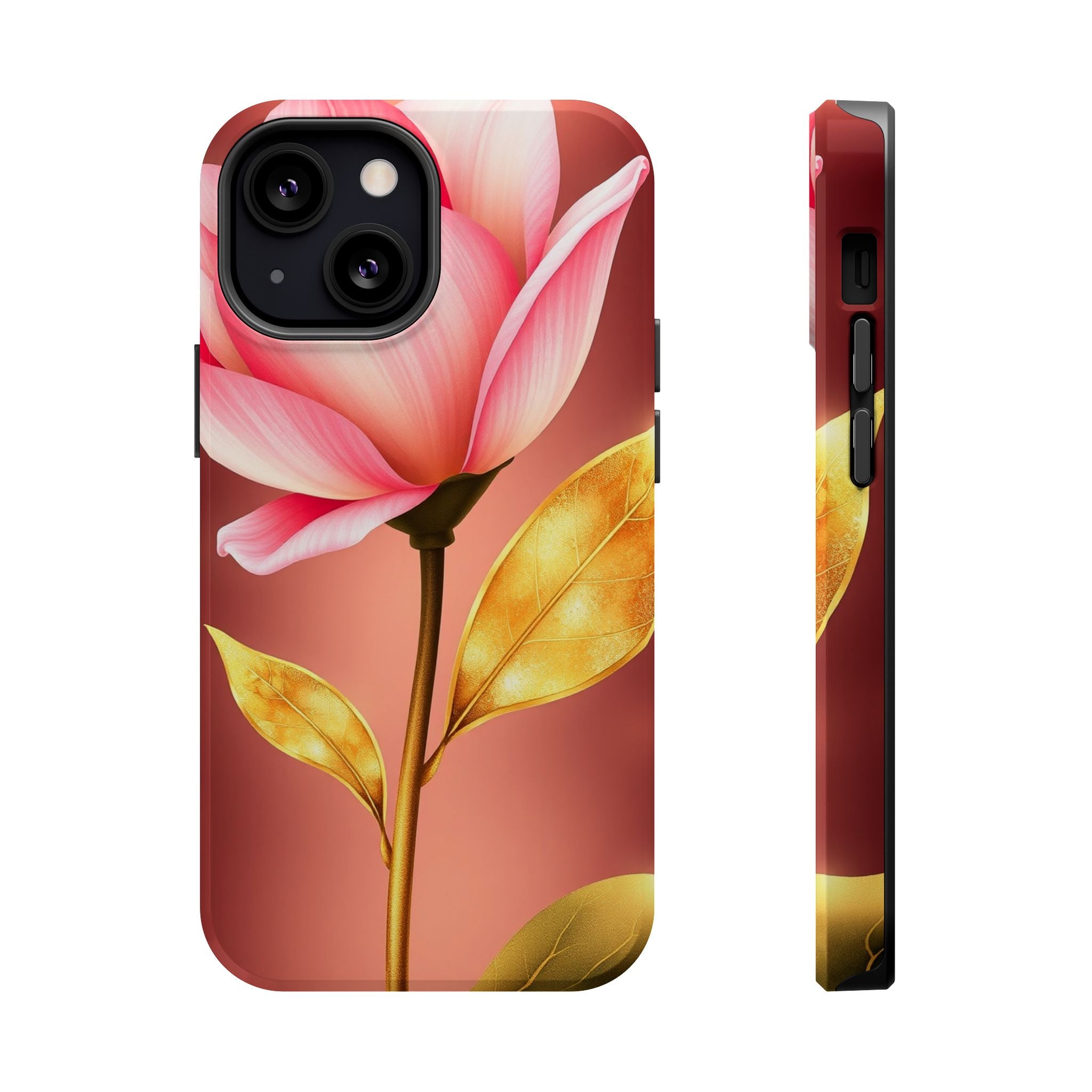 iPhone Dreamy Bloom and Leaf Design 14 Slim Everyday Designer Case · iPhone Case