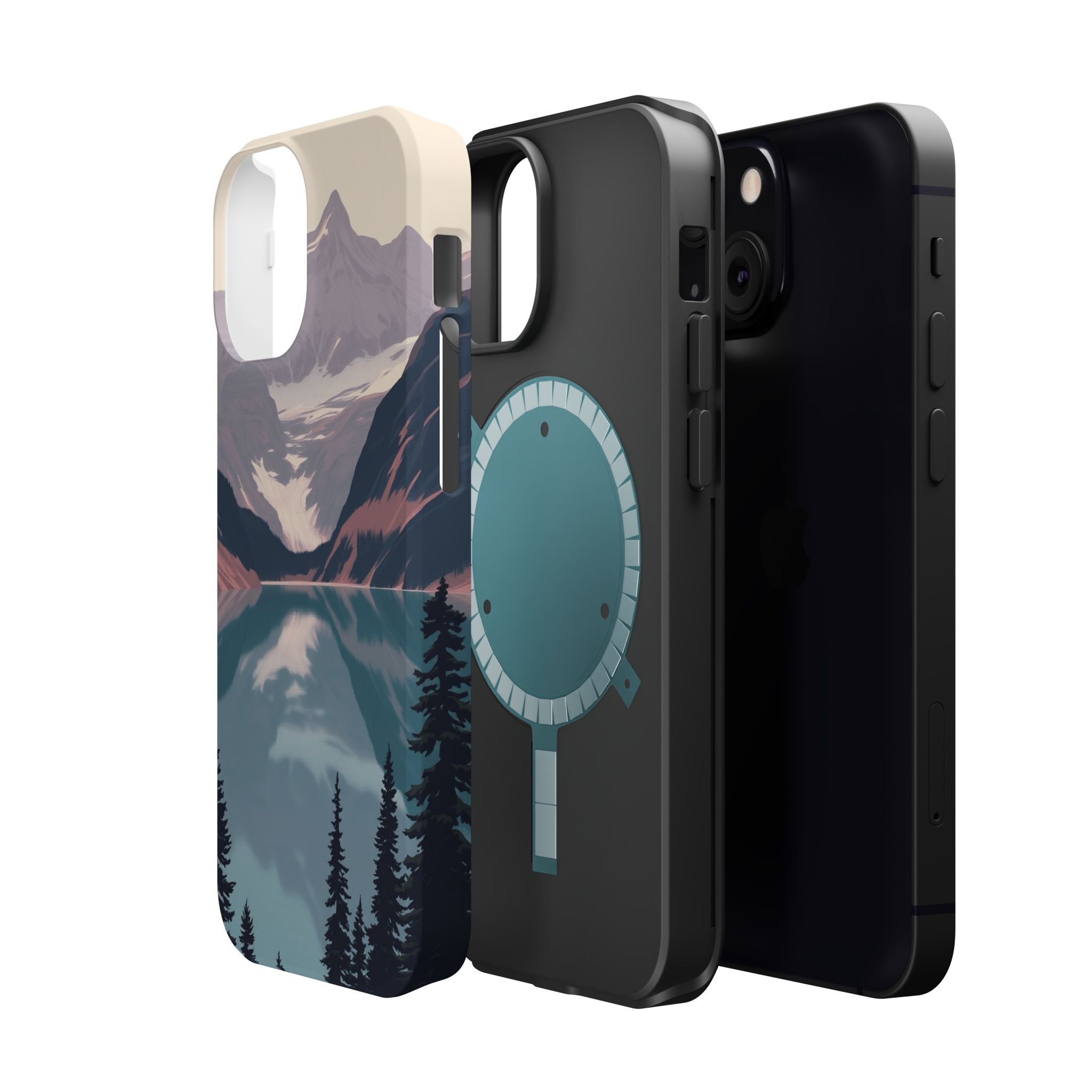 iPhone Rose Pink And Cream Glacier Lake Slim Everyday iPhone 18 · iPhone Case