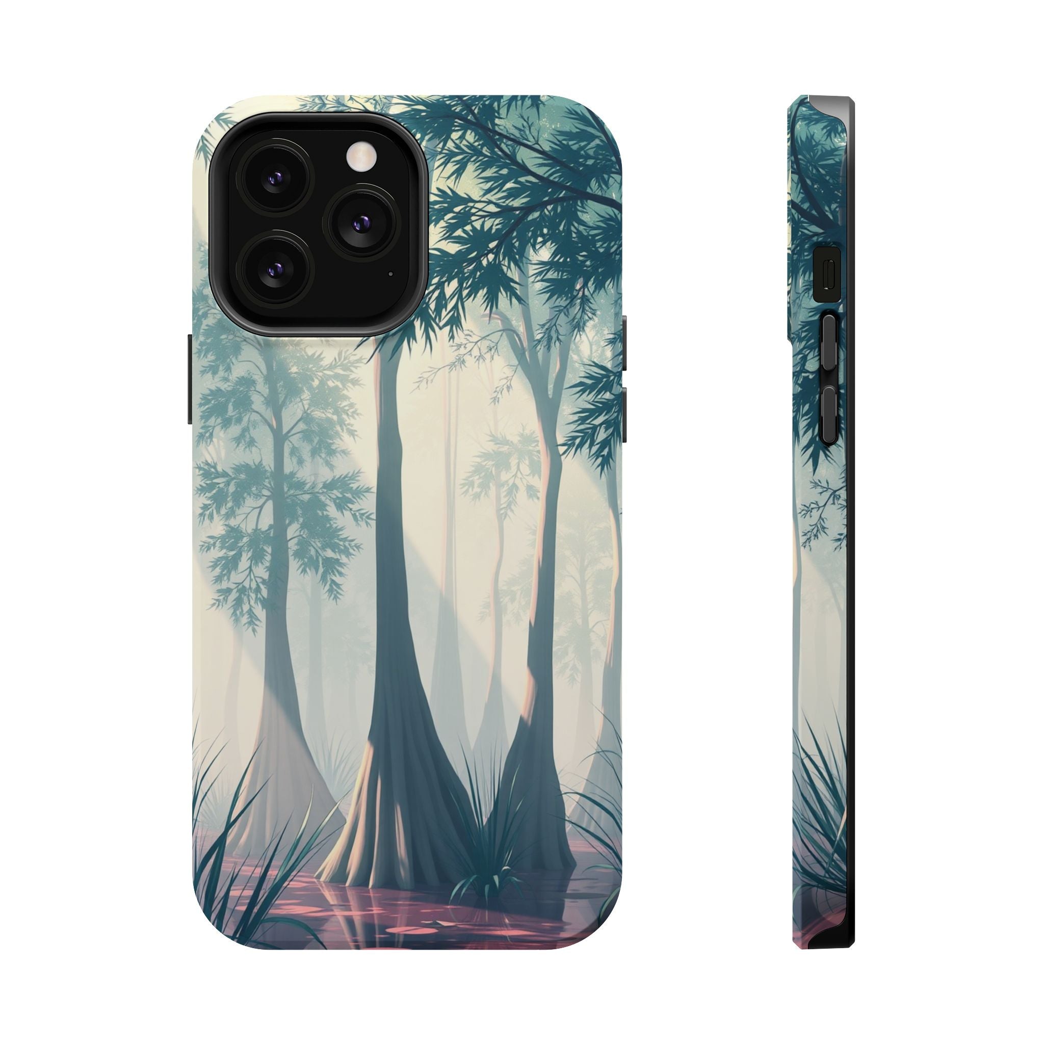 iPhone Mint And Blush Cypress Swamp Slim Everyday Designer Case · iPhone Case