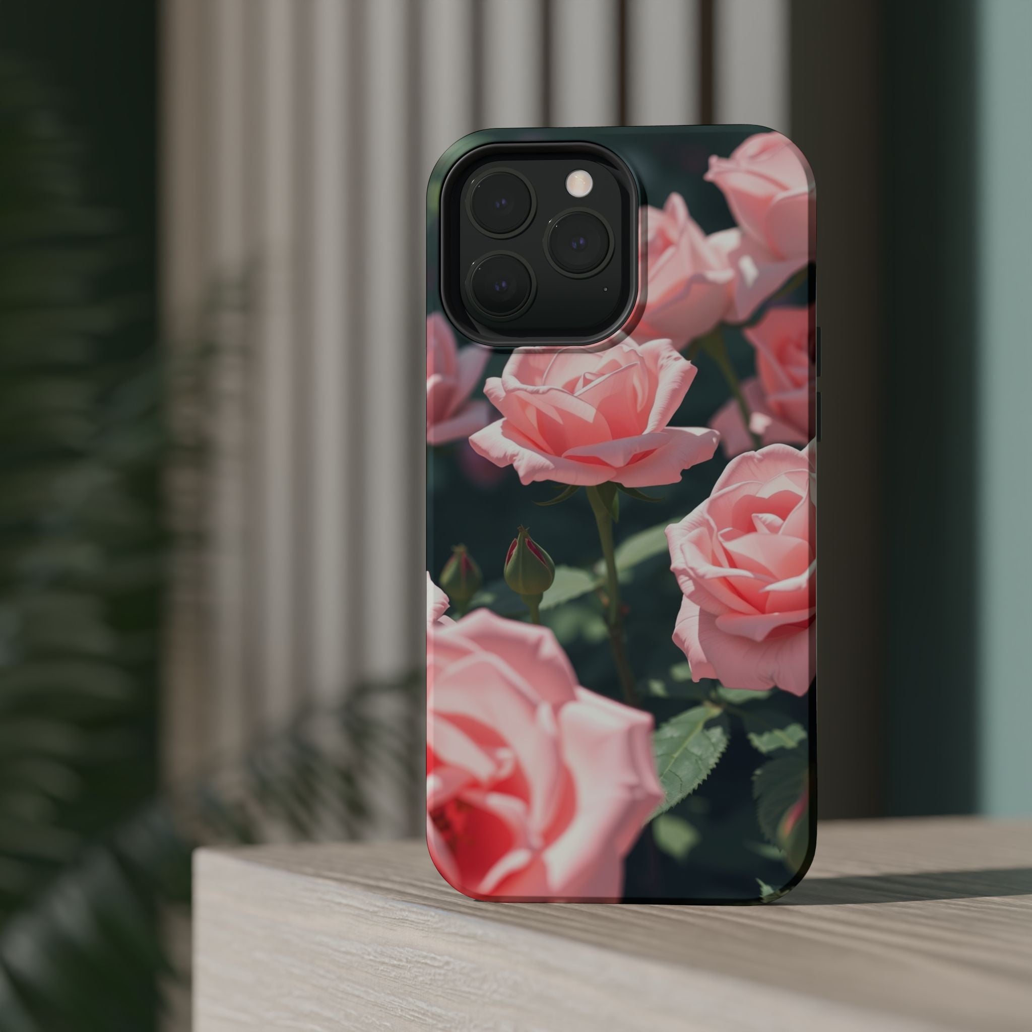 iPhone Mint And Blush Rose Garden Bold Modern Everyday Snap Case · iPhone Case