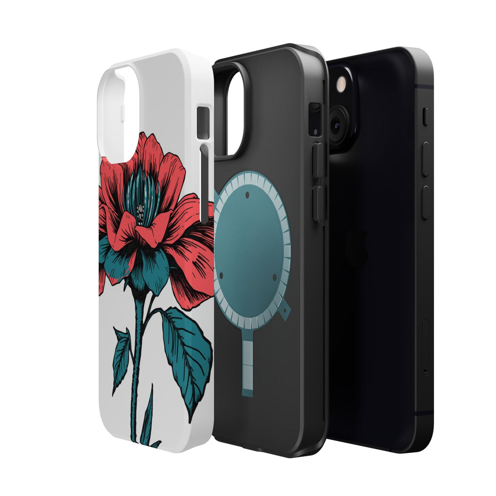 iPhone Garden Party Bloom Dark Gothic Ink Slim Snap Case · iPhone Case
