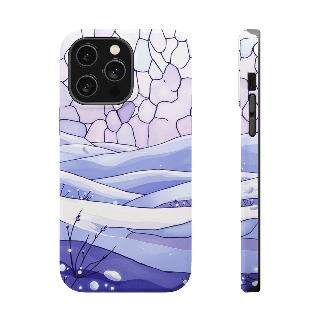 iPhone Snow Field Electric Art 11 Bold Modern Everyday Snap Case · iPhone Case