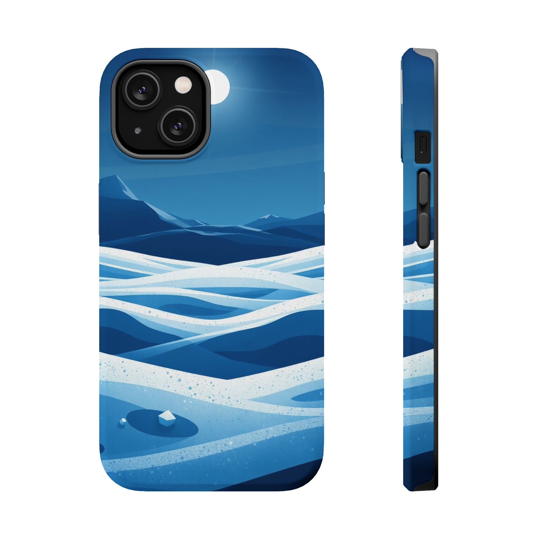 iPhone Snow Field Abstract Geometric Slim Everyday Designer Case · iPhone Case