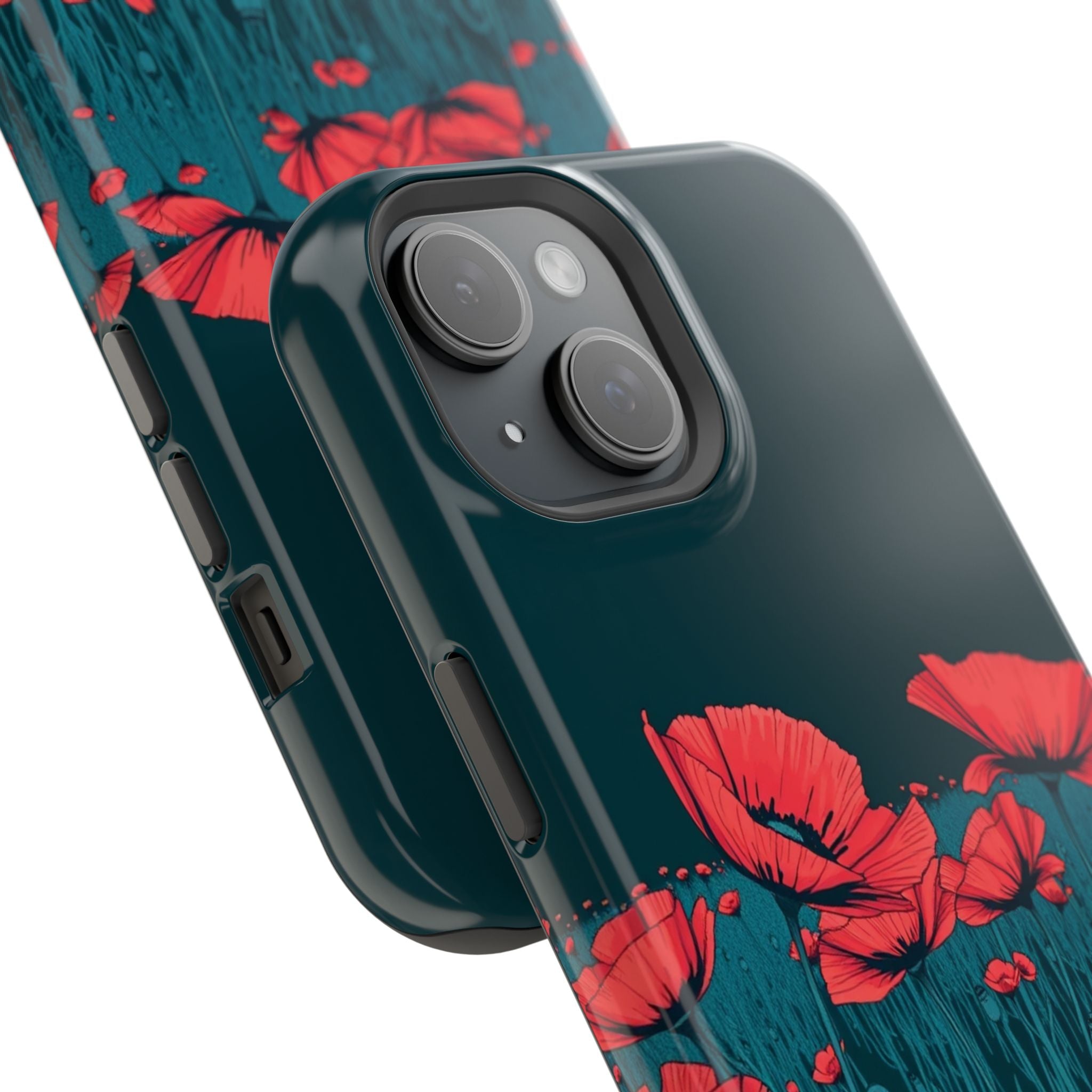 iPhone Poppy Field Dark Gothic Ink Clean Minimal Snap Cas Slim Snap Case · iPhon