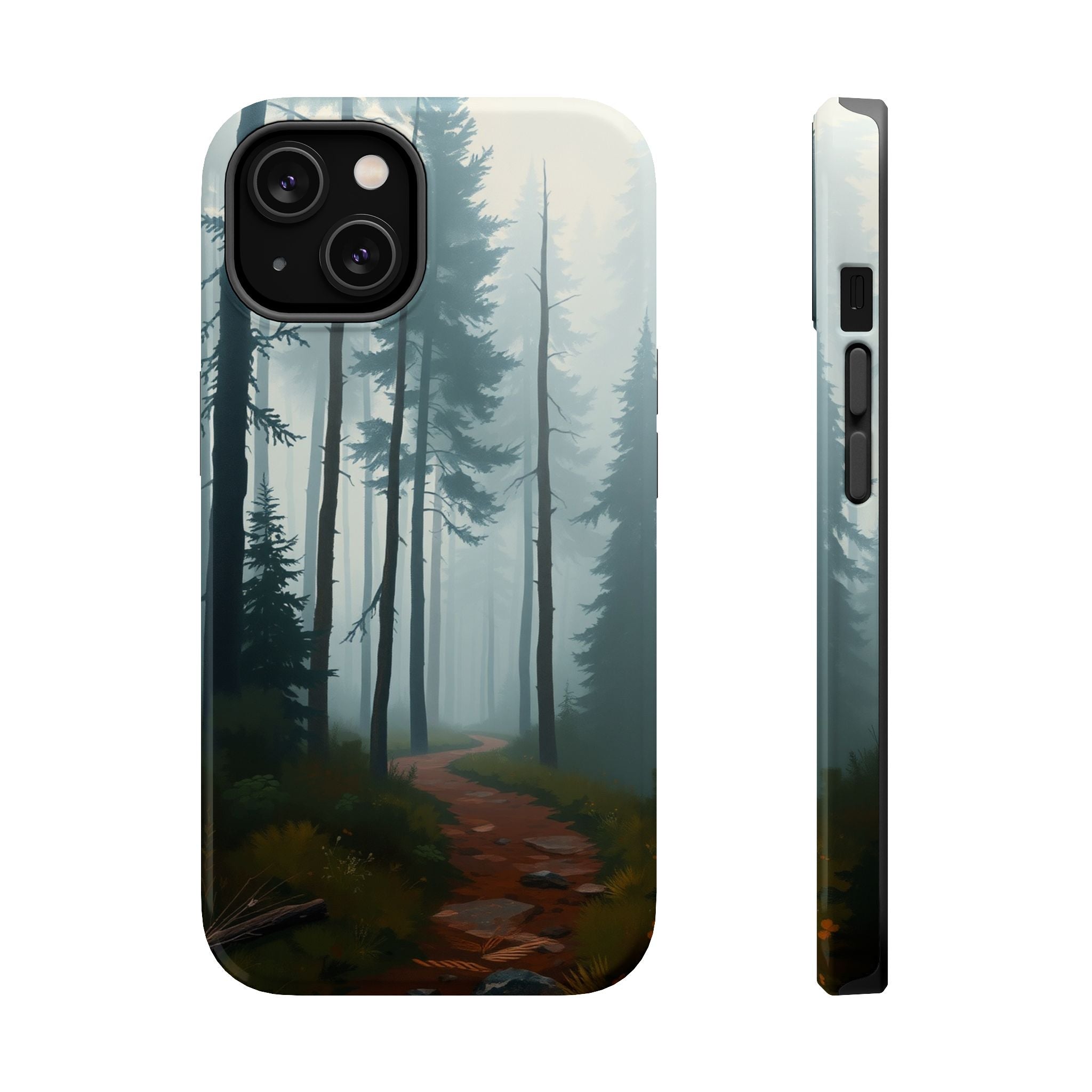 iPhone Serene Misty Forest Path Design Slim Everyday Designer Case · iPhone Case