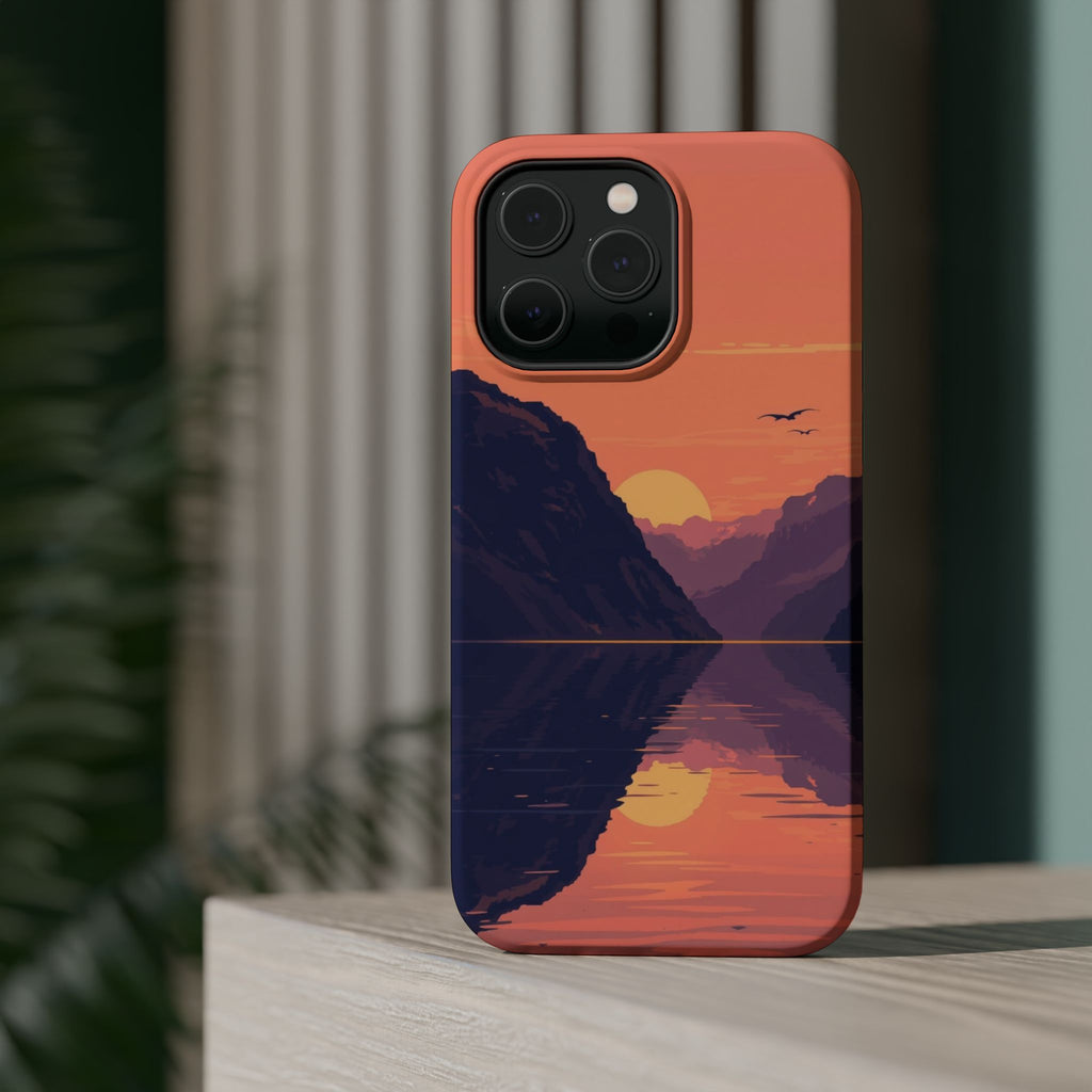 iPhone Radiant Fjord Reflection Design Slim Everyday Designer Case · iPhone Case