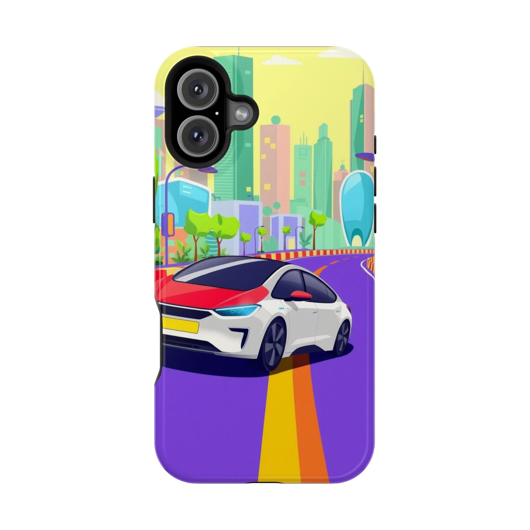 iPhone Electric Car Future Kids Fun Phone Case Gift Slim Snap Case · iPhone Case