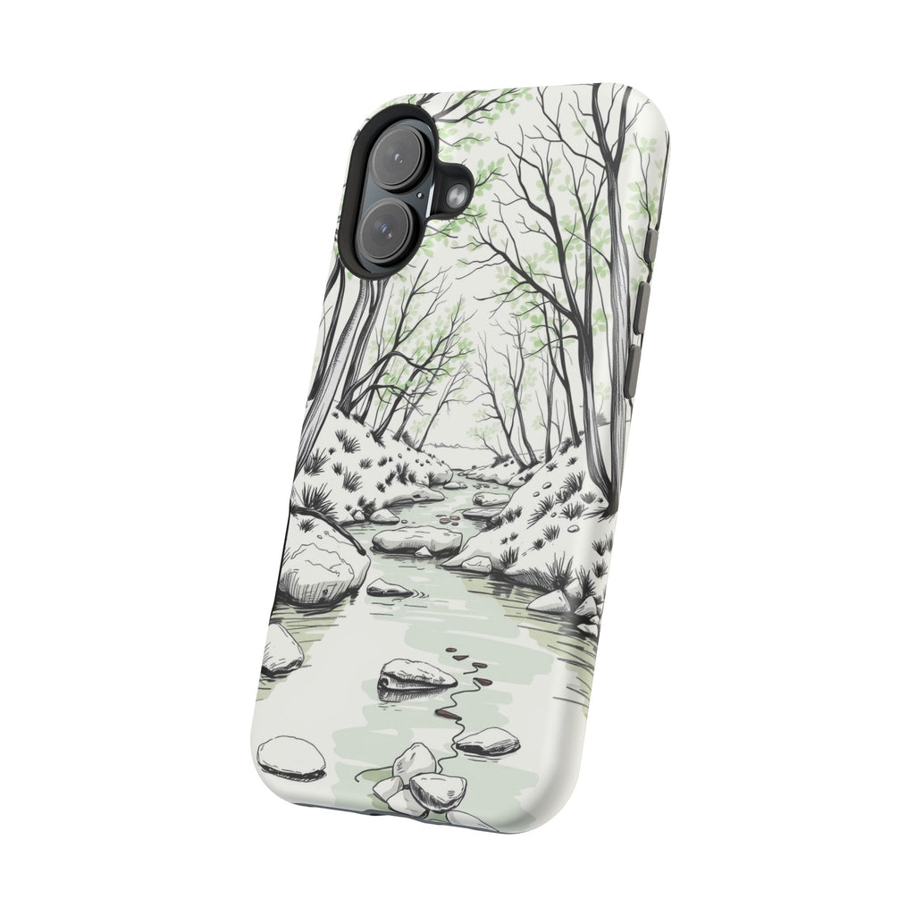 iPhone Sage And Ivory Spring Creek Bold Modern Everyday Snap Case · iPhone Case