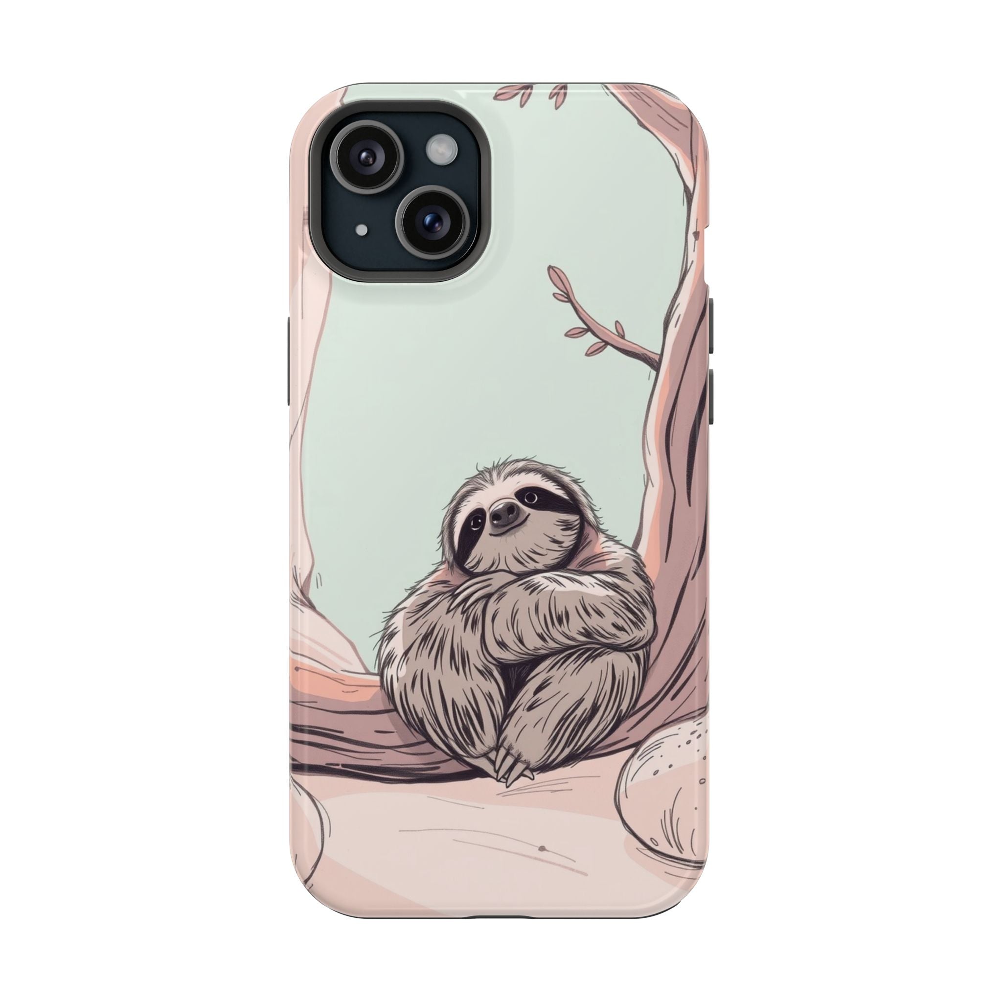 iPhone Cozy Sloth Mode Hand-Drawn Sketch Slim Everyday Designer Case · iPhone Ca