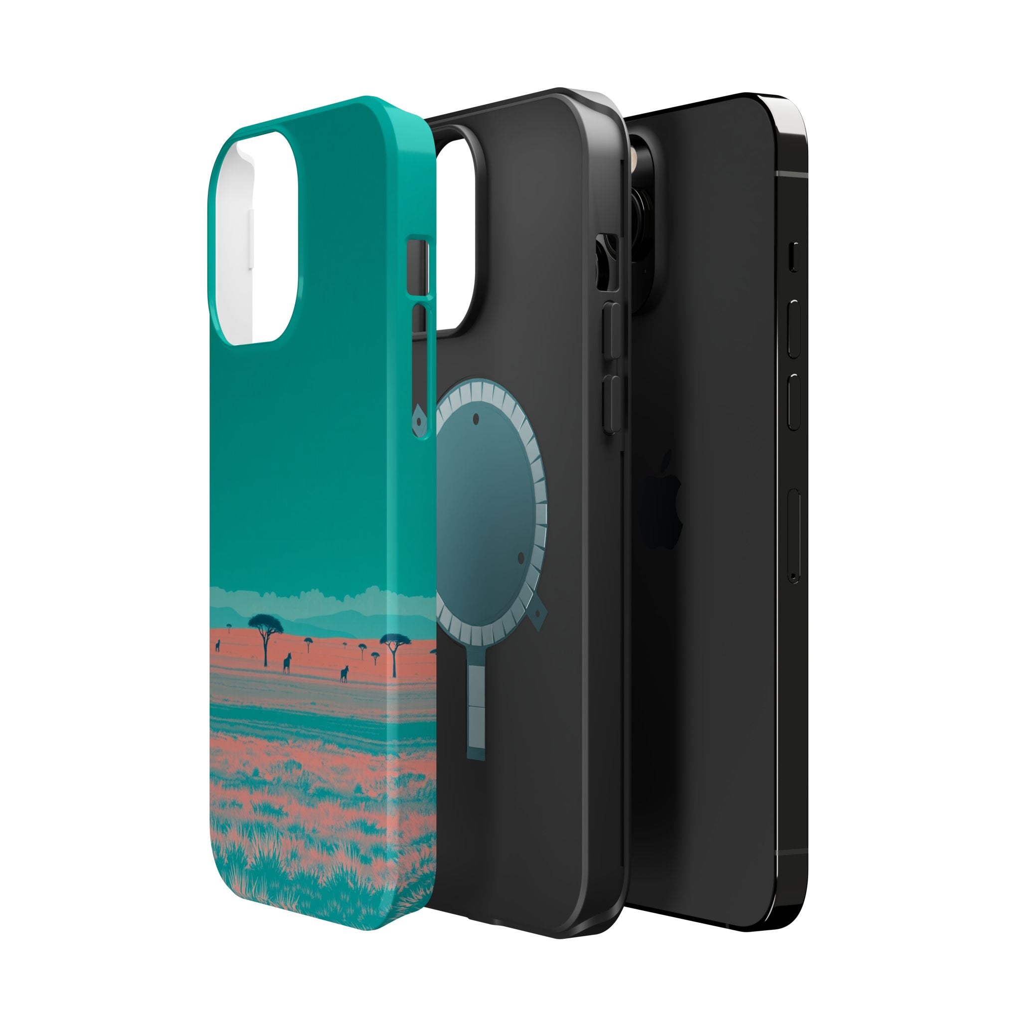 iPhone Savanna Horizon Risograph Print Slim Everyday Designer Case · iPhone Case