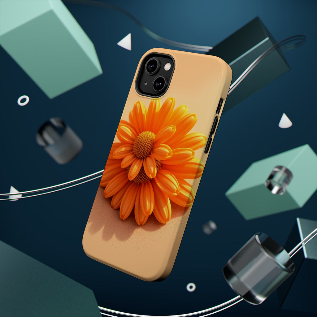 iPhone Burnt Orange And Sand Daisy Chain Slim Everyday Designer · iPhone Case