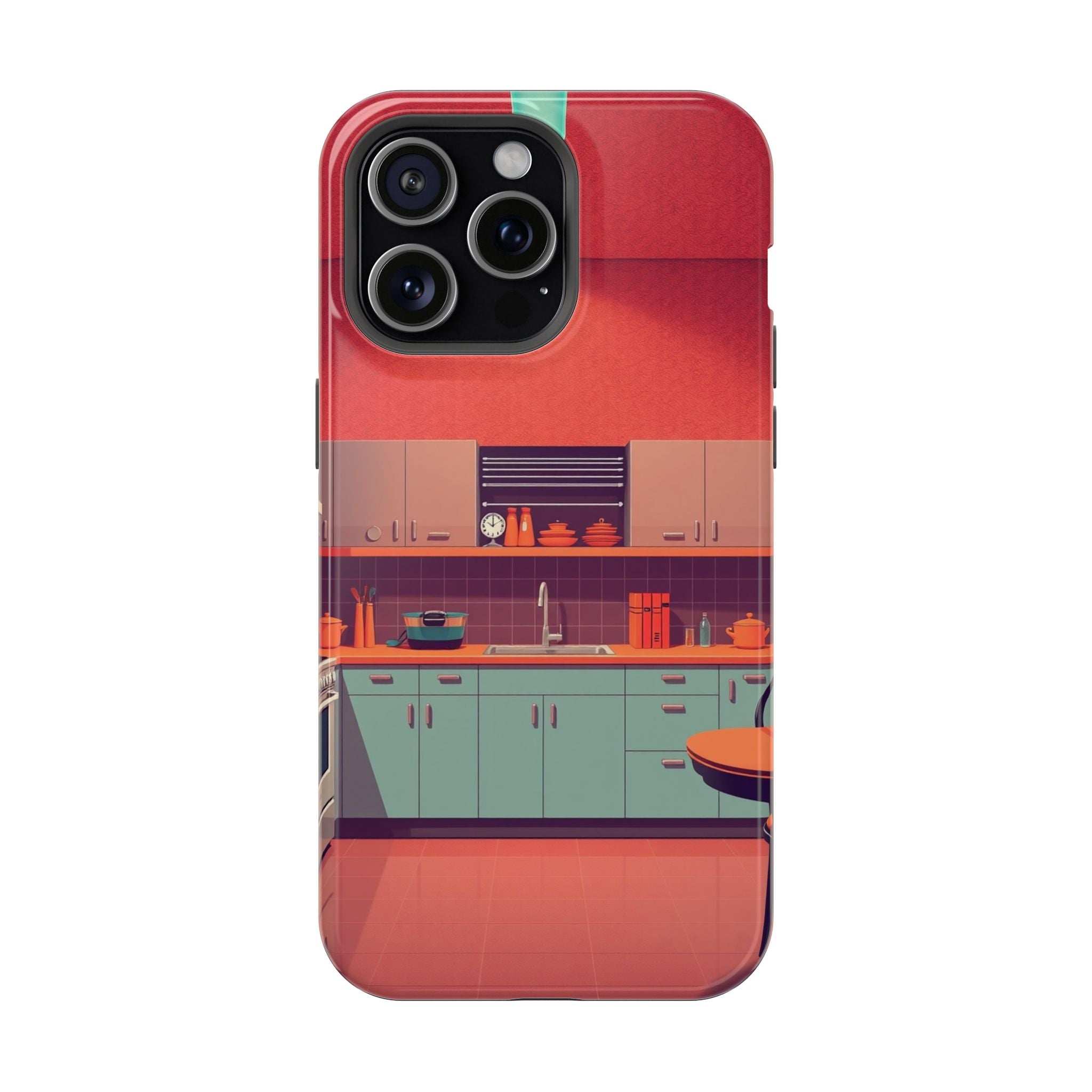 iPhone Earthy 1950s Kitchen Design Bold Modern Everyday Snap Case · iPhone Case