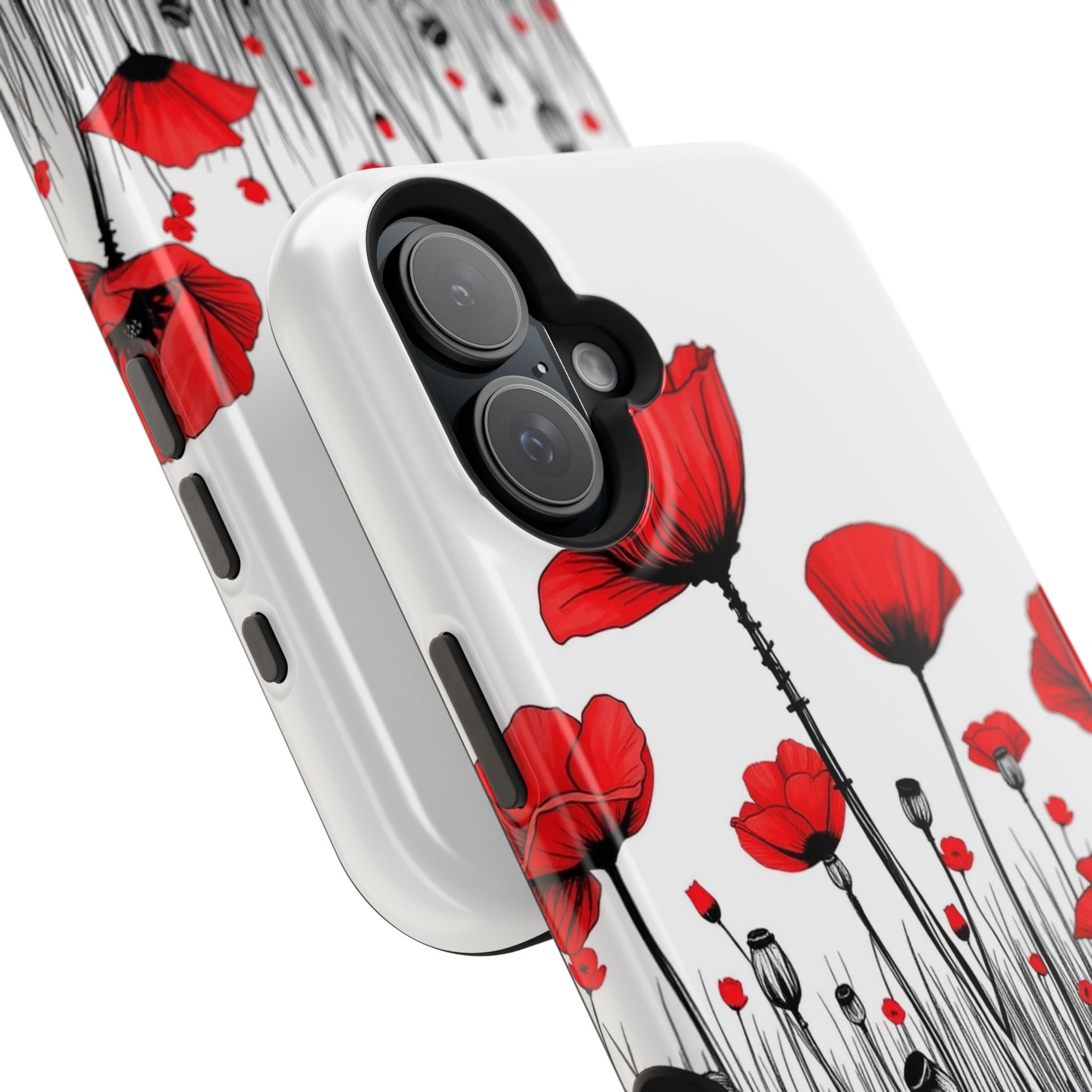 iPhone Poppy Field Cinematic Art Bold Modern Everyday Snap Case · iPhone Case