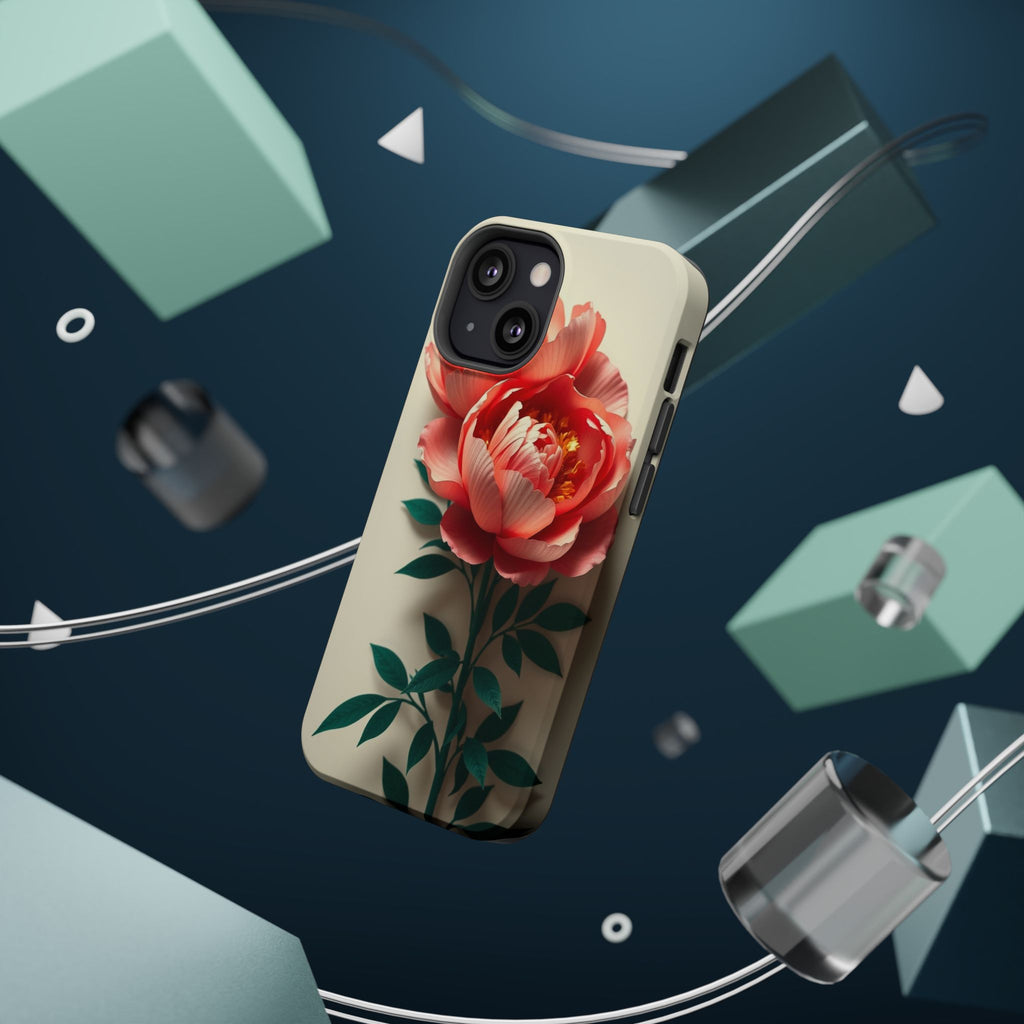 iPhone Emerald Green And Gold Peony Bouquet Slim iPhone Everyday · iPhone Case