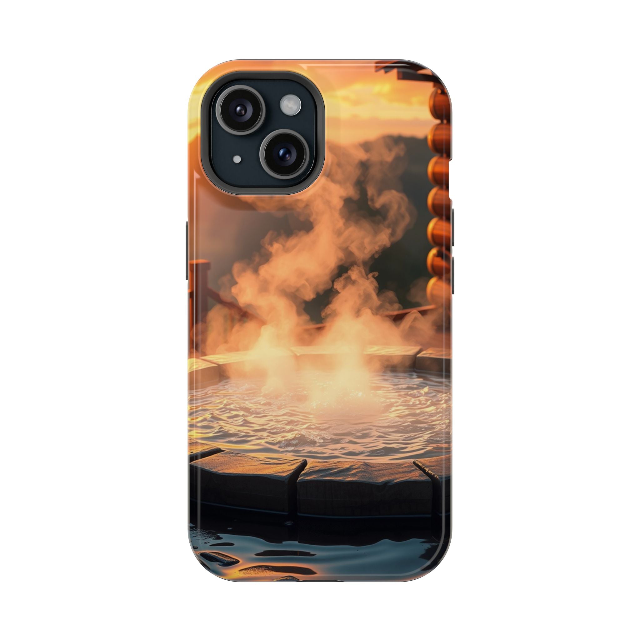 iPhone Hot Spring Steam Enchanted Art Slim Everyday Designer Case · iPhone Case