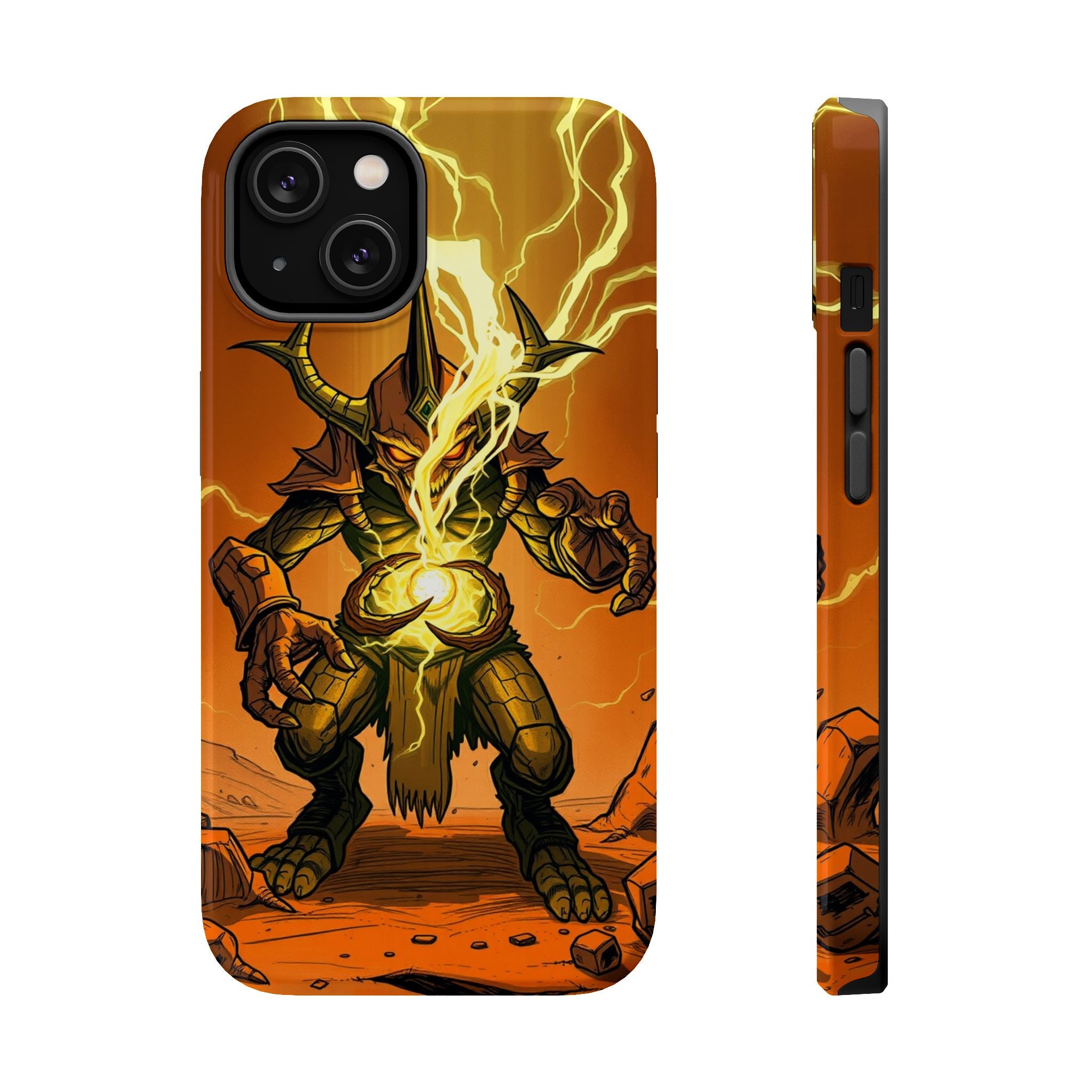 iPhone Burnt Orange And Sand Chaos Goblin Energy Clean Minimal Snap Case · iPhon