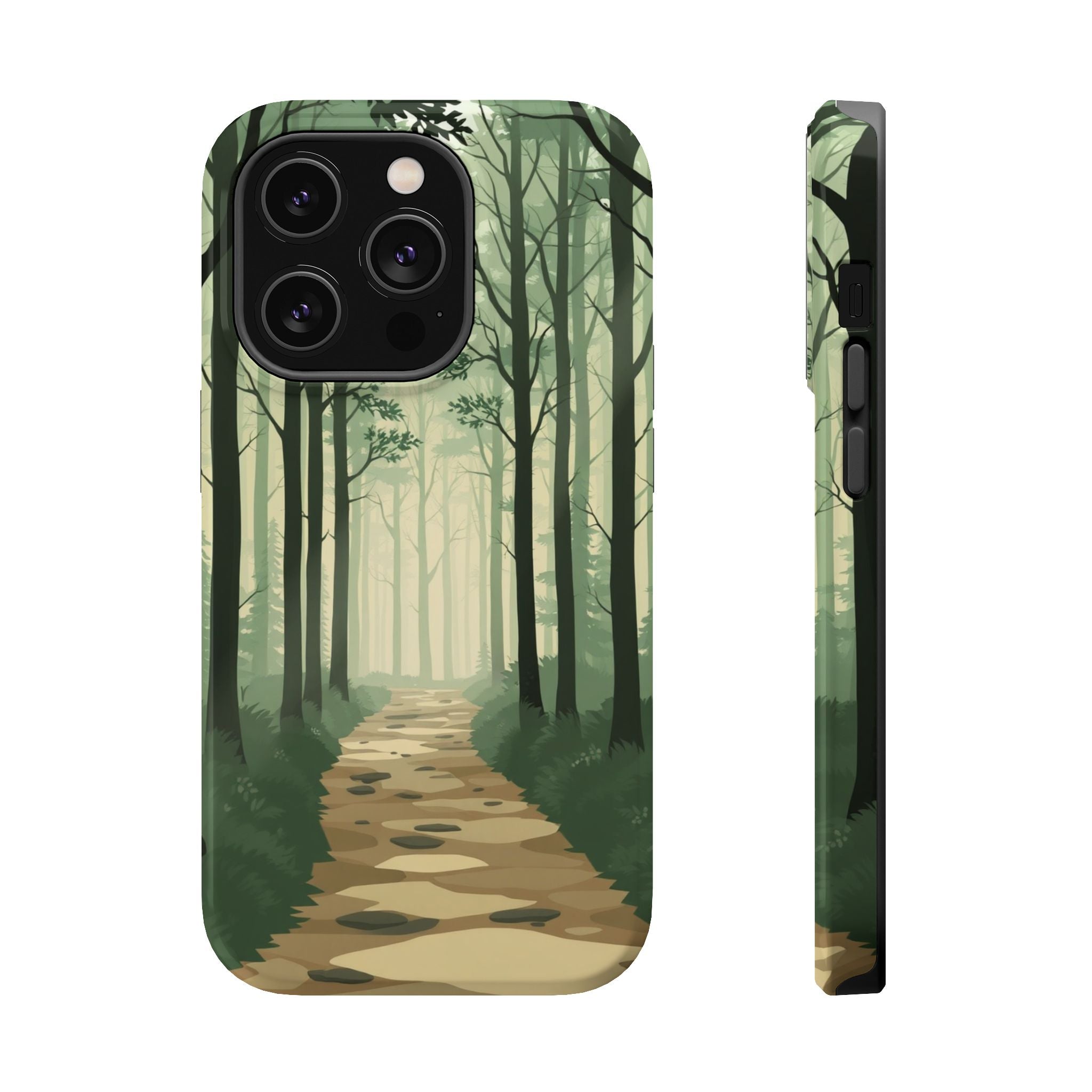iPhone Sage And Ivory Misty Forest Path Slim Everyday iPhone 11 · iPhone Case