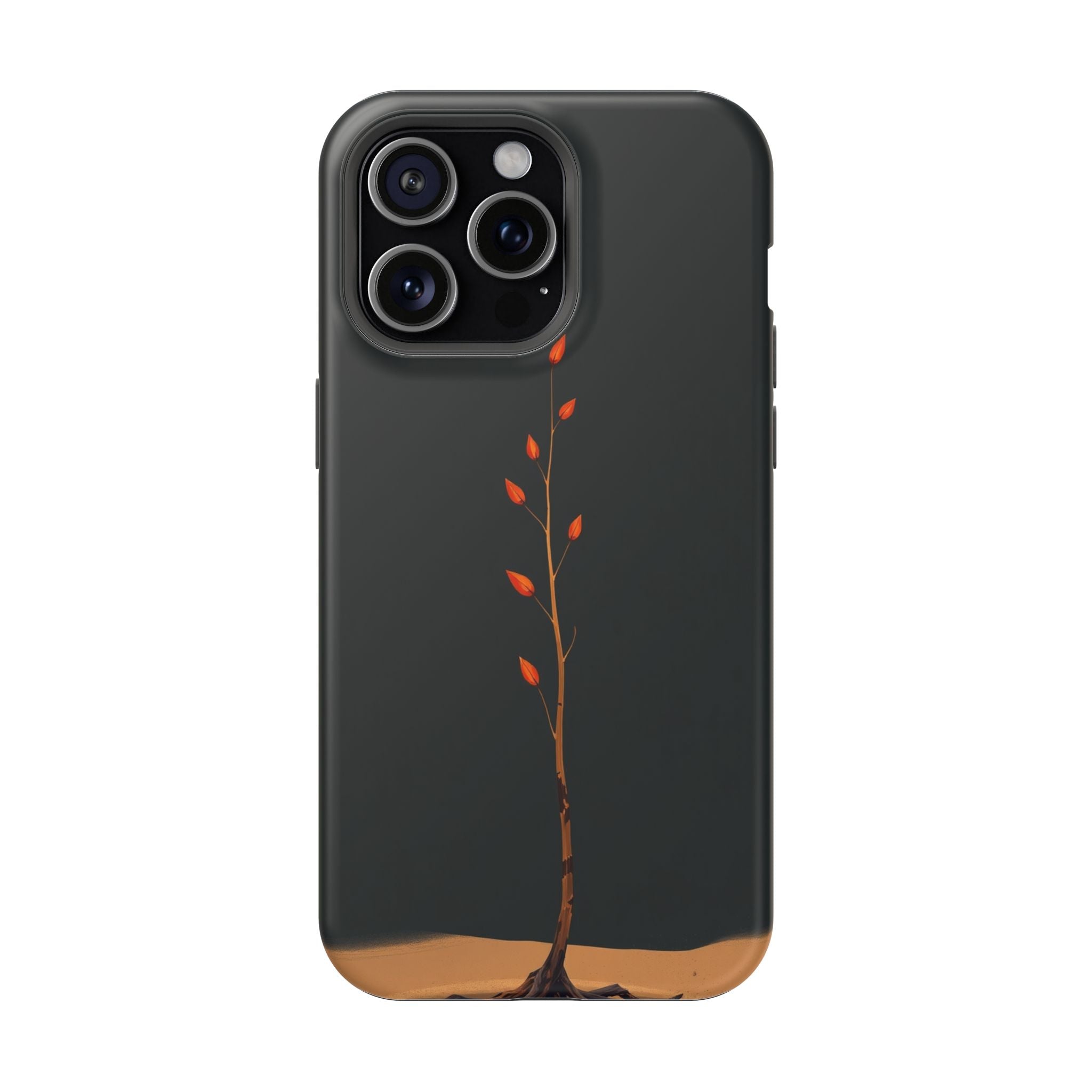 iPhone Burnt Orange And Sand Minimalist Stem Slim iPhone Everyday · iPhone Case
