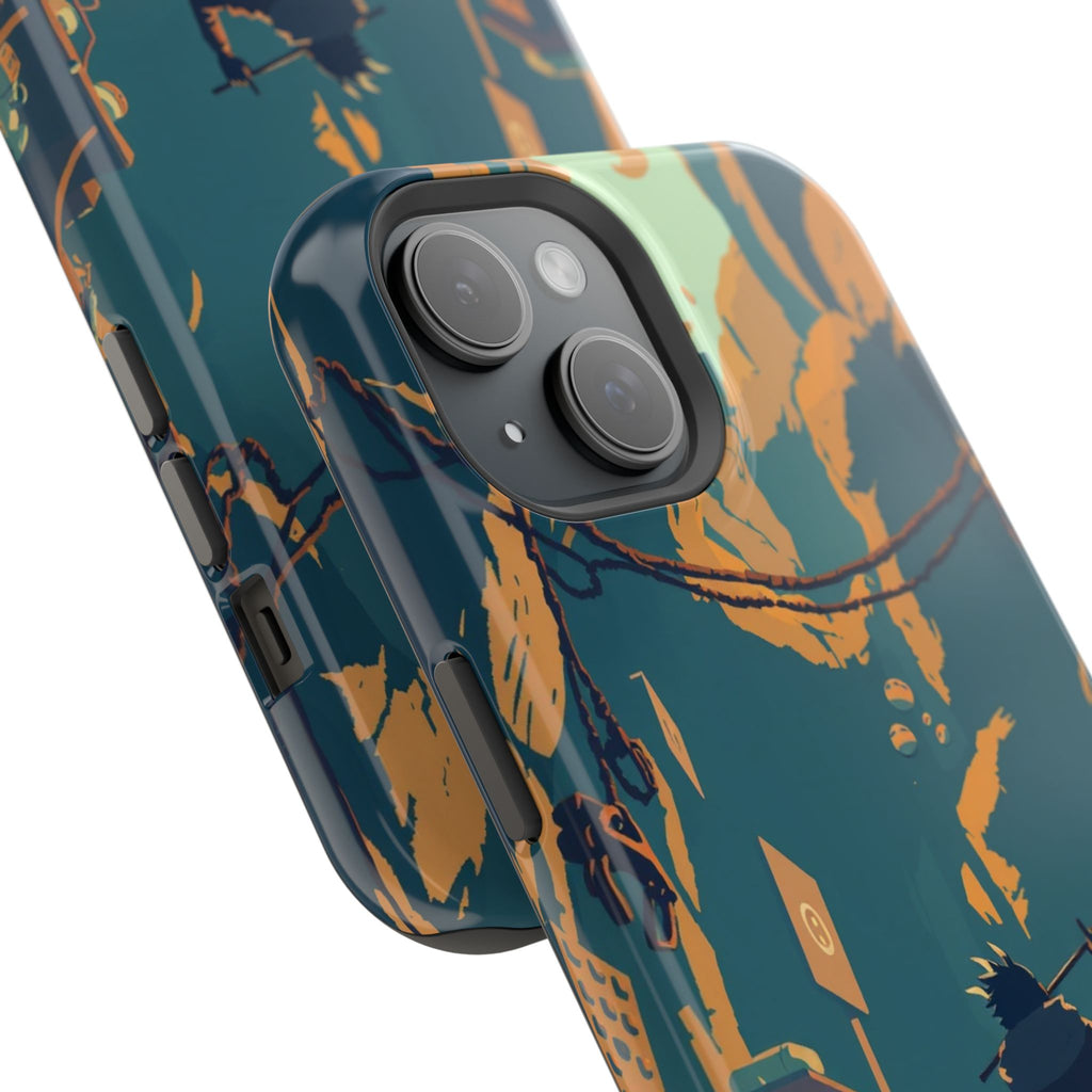 iPhone Mustard And Rust Unhinged in a Cute Way Soft Finish Everyday Case · iPhon