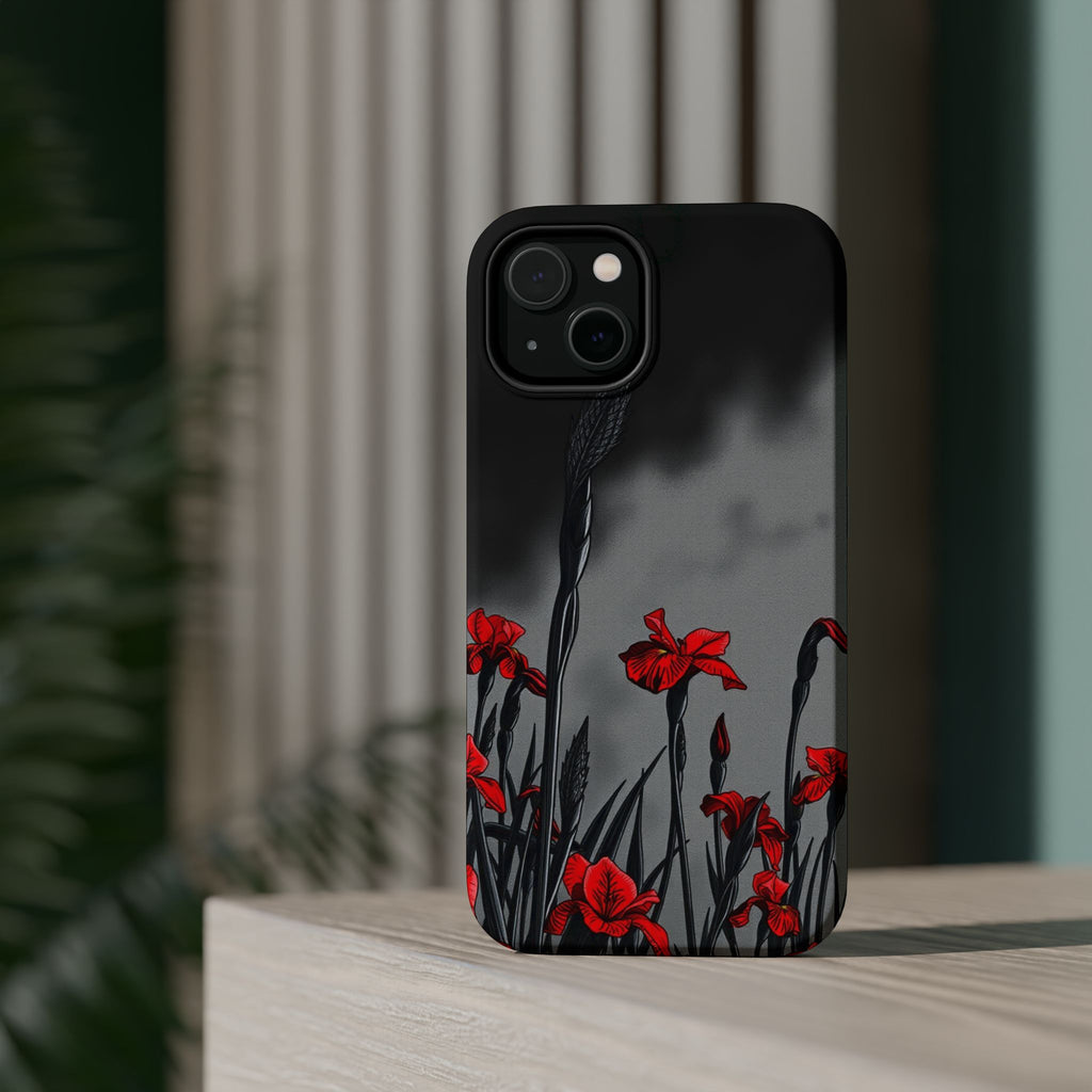iPhone Iris Garden Cinematic Art Soft Finish Everyday Cas Slim Snap Case · iPhon