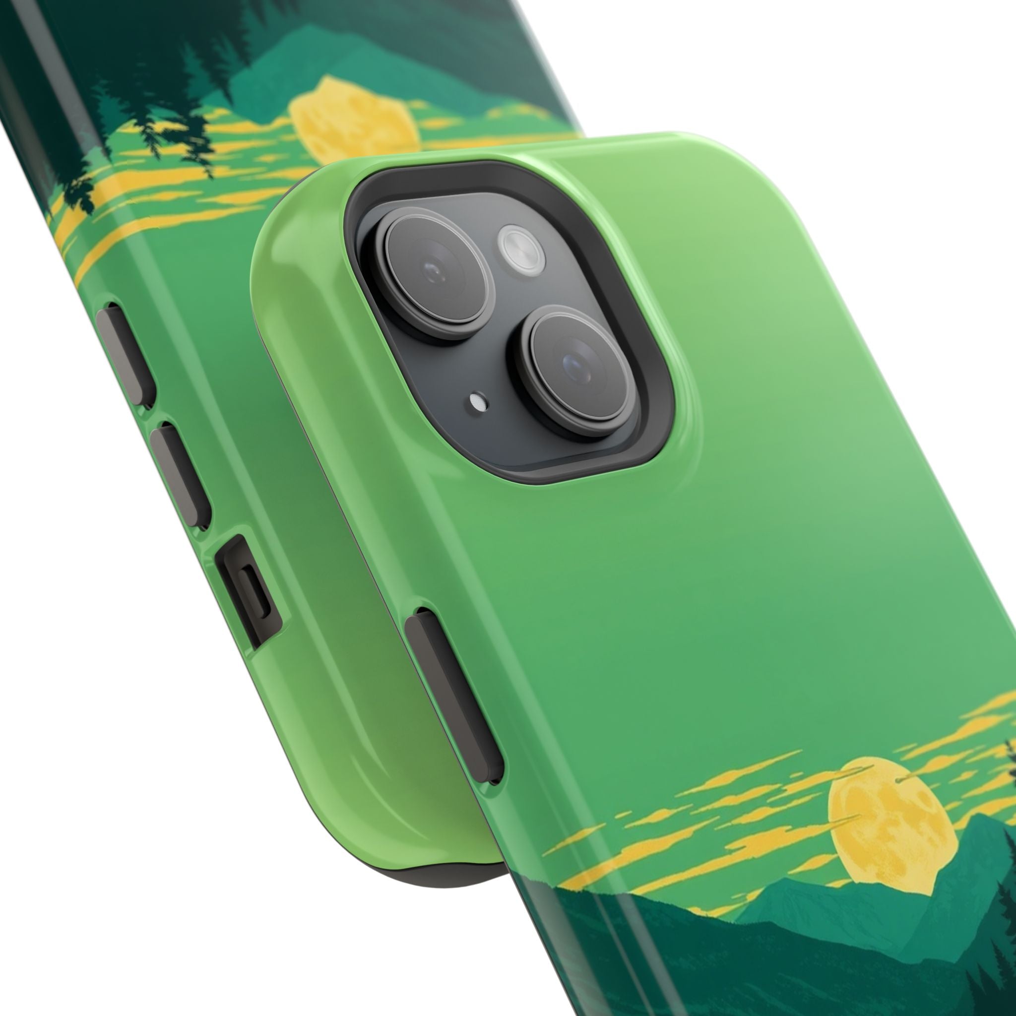 iPhone Lake at Twilight Risograph Print Slim Everyday iPhone Designer · iPhone C