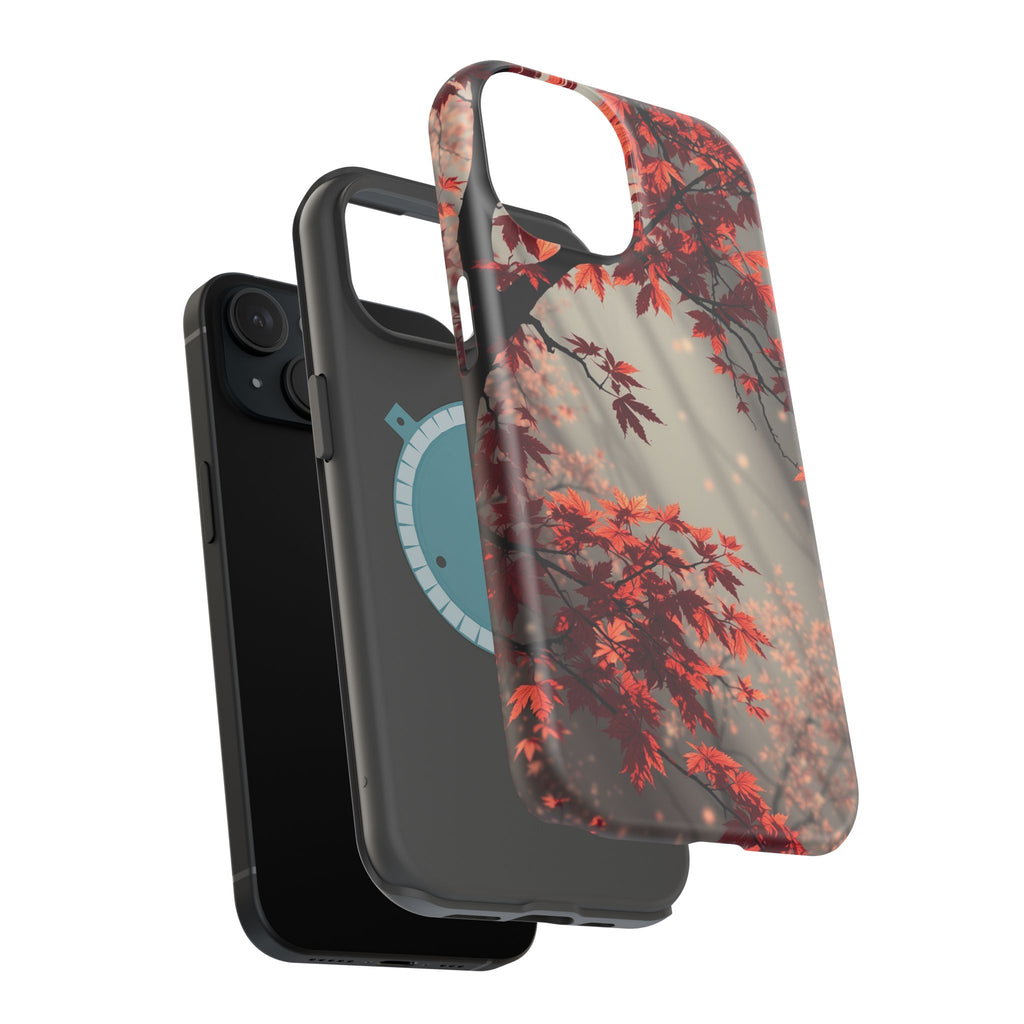 iPhone Charcoal And Copper Autumn Maple Slim Everyday iPhone 17 · iPhone Case