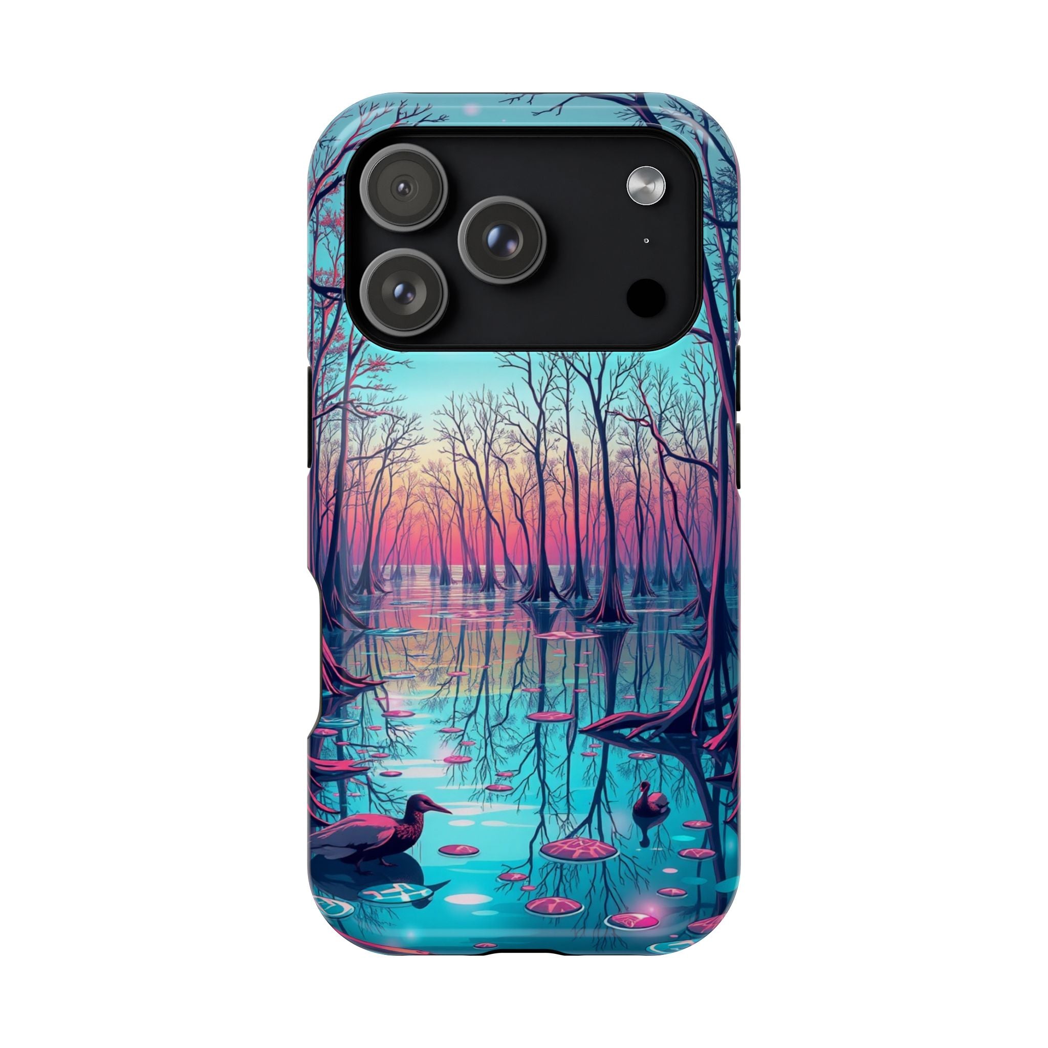 iPhone Cypress Swamp Holographic Iridescent Slim iPhone Everyday · iPhone Case