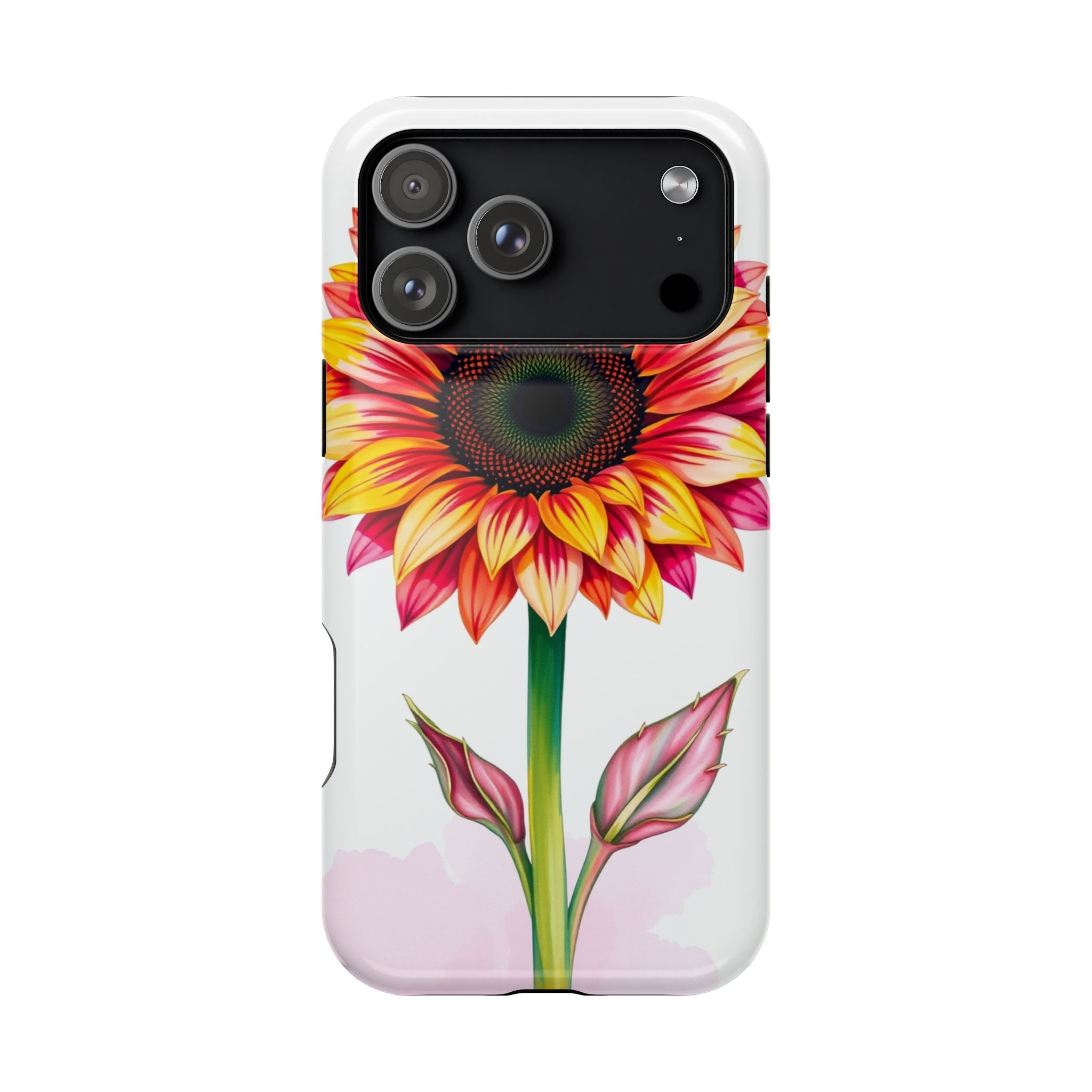 iPhone Sunflower Pop Vibrant Watercolor Slim Snap Case · iPhone Case
